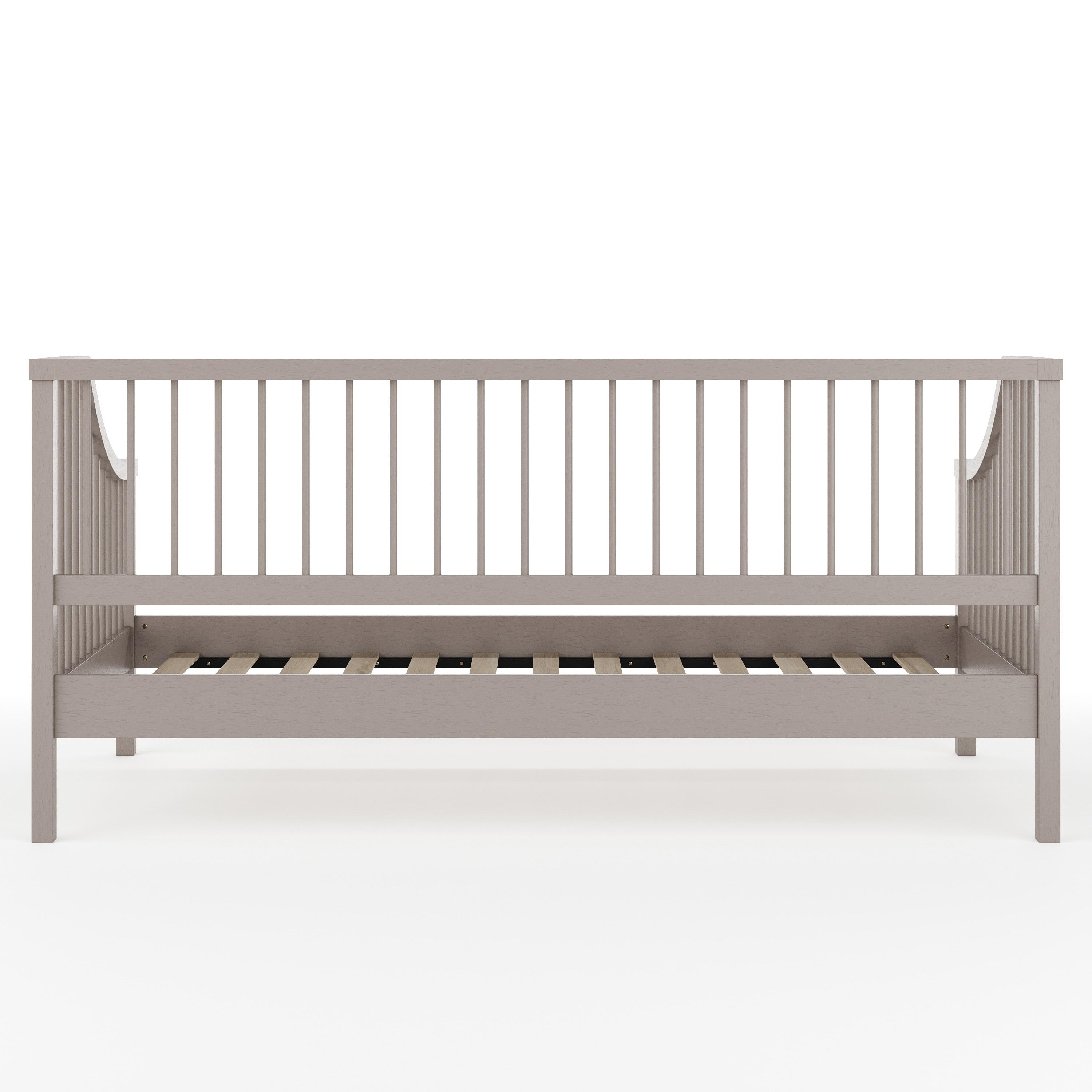 Martha Stewart Martha Stewart Neely Wooden Platform Daybed With Spindles And Wood Slat Foundation