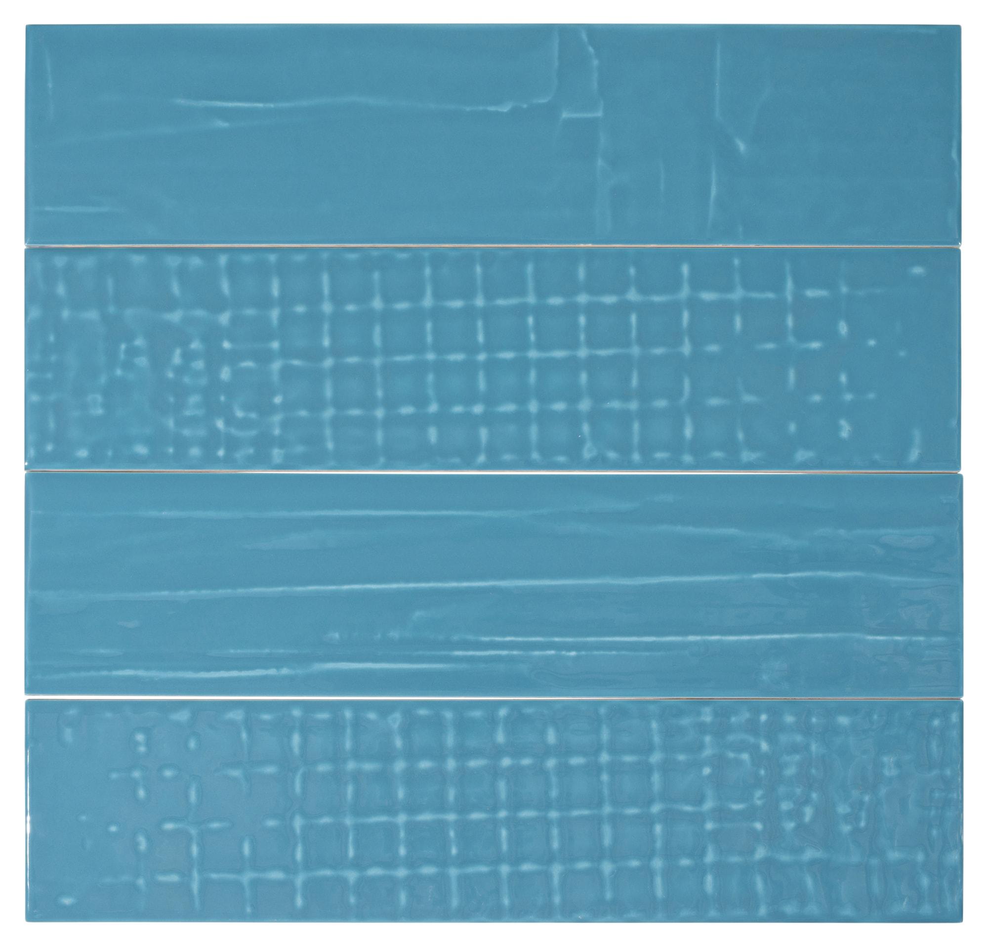 Andova Perfecto-Marvelli 4-in. x 16-in. Subway Textured Glossy Ceramic Wall Tile