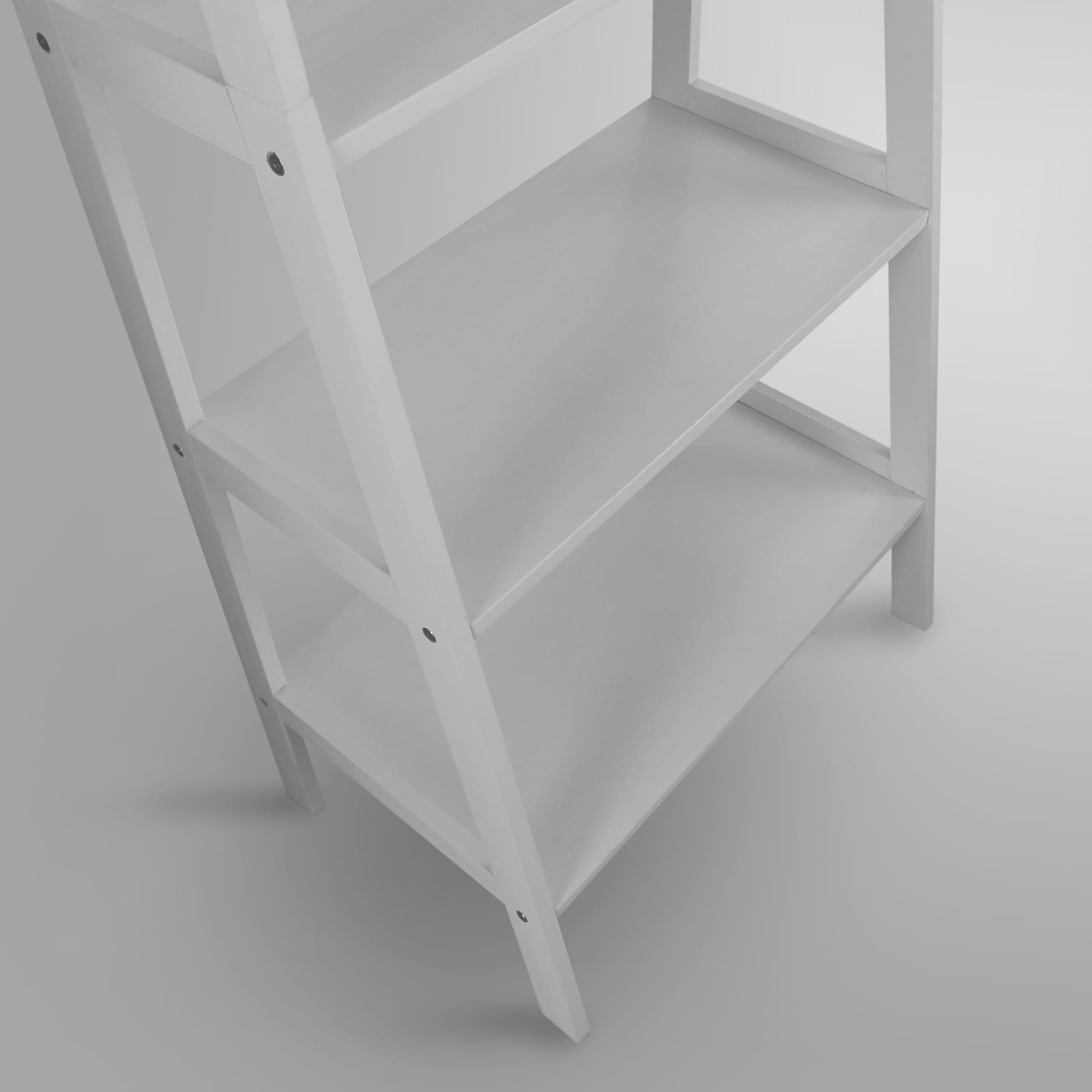 Casual Home 5 Shelf Wood Shelving Unit, White