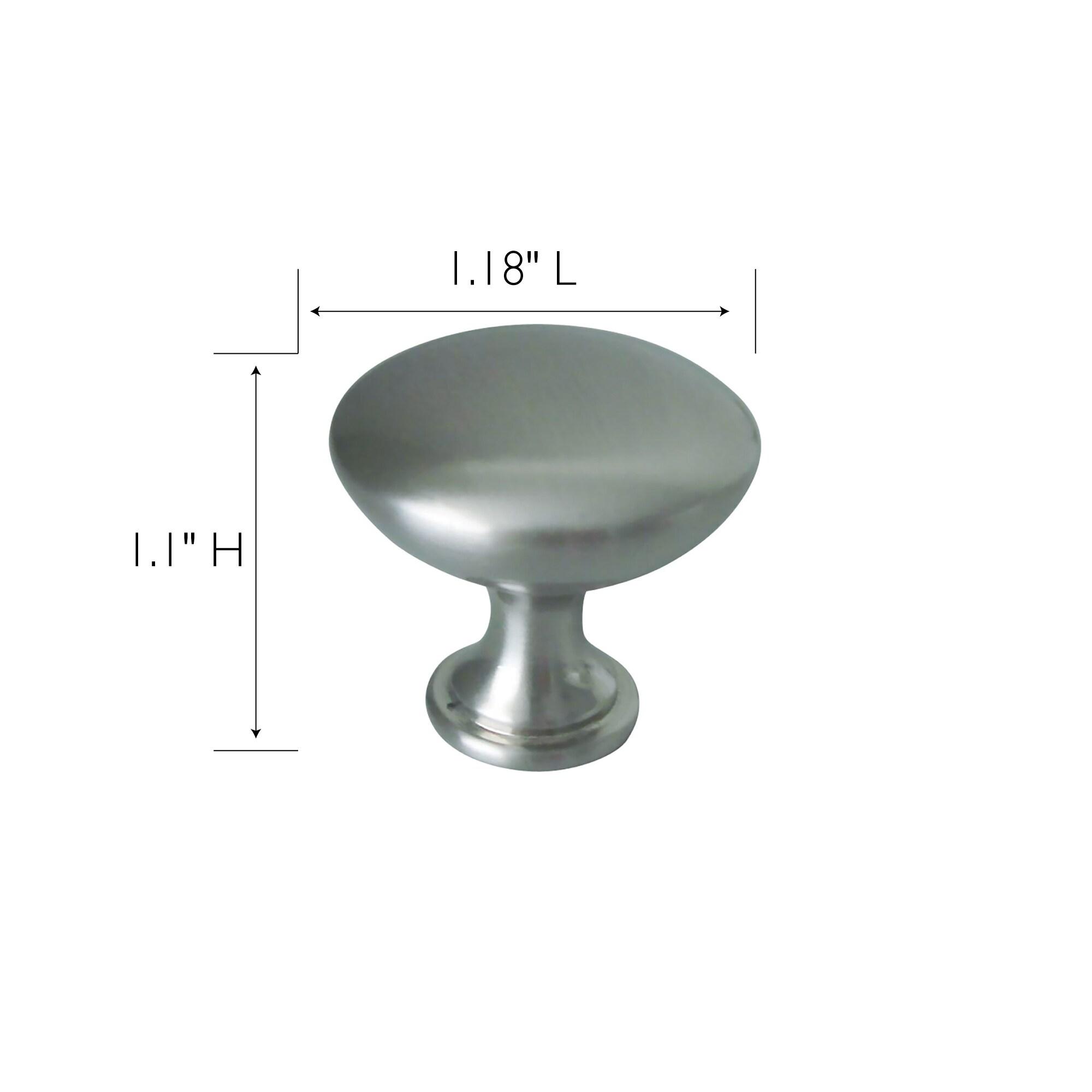 Midtown Satin Nickel Round Cabinet Knob Value Pack