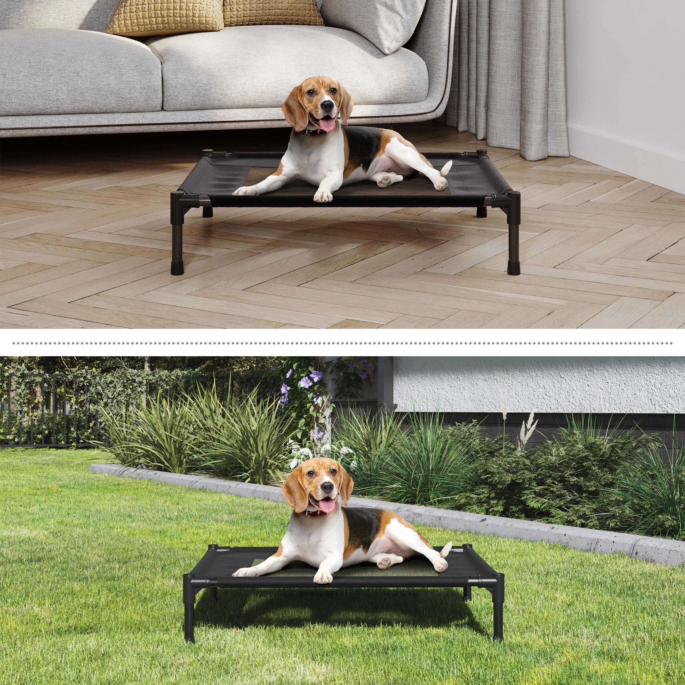 Petmaker PETMAKER 24.5x18.5-Inch Elevated Dog Bed, Black