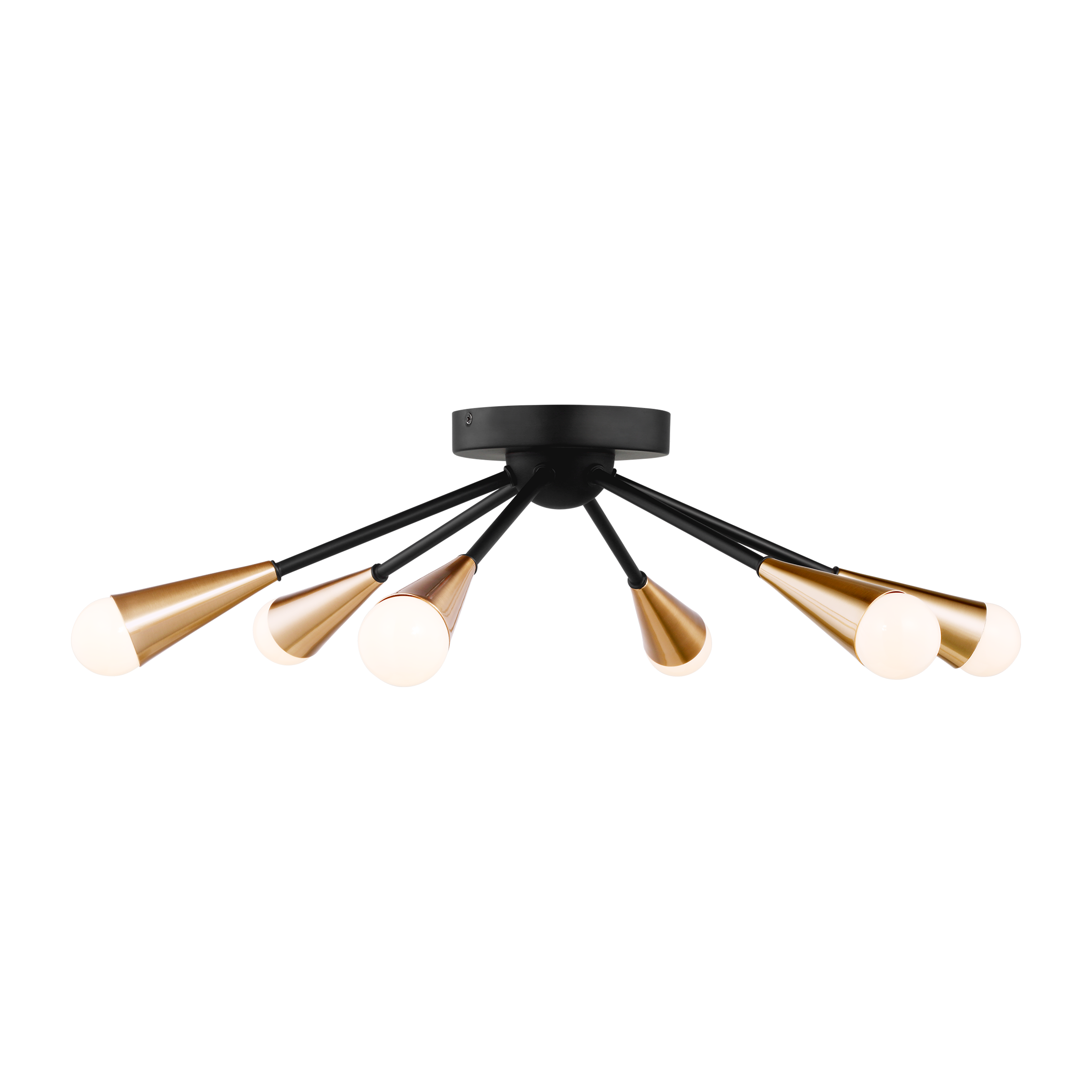 Andrea 6 Light Metal Semi Flush Mount