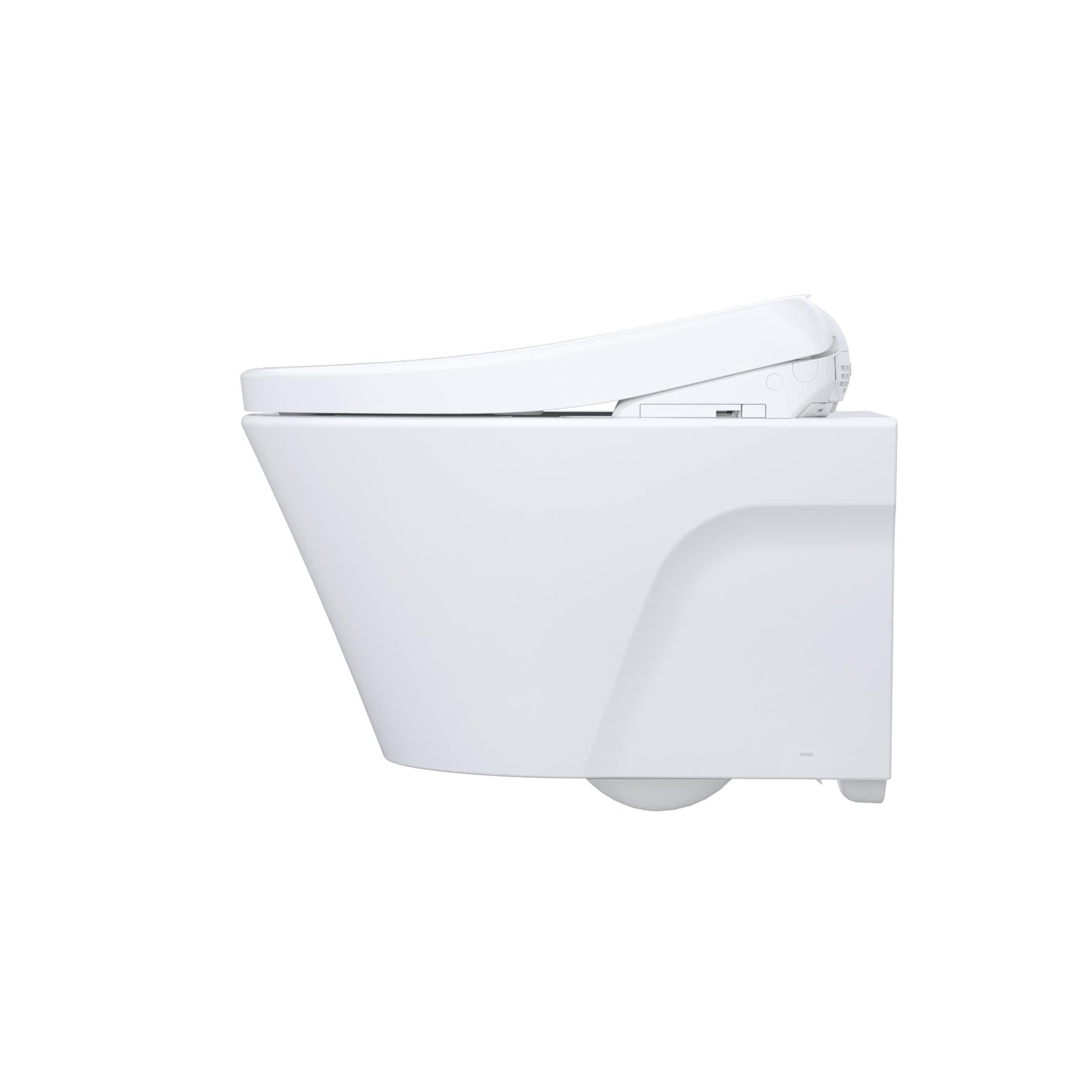 AP 1.28 GPF Elongated Floor Mounted Bidet Toilet (Seat Included) with Auto Flush