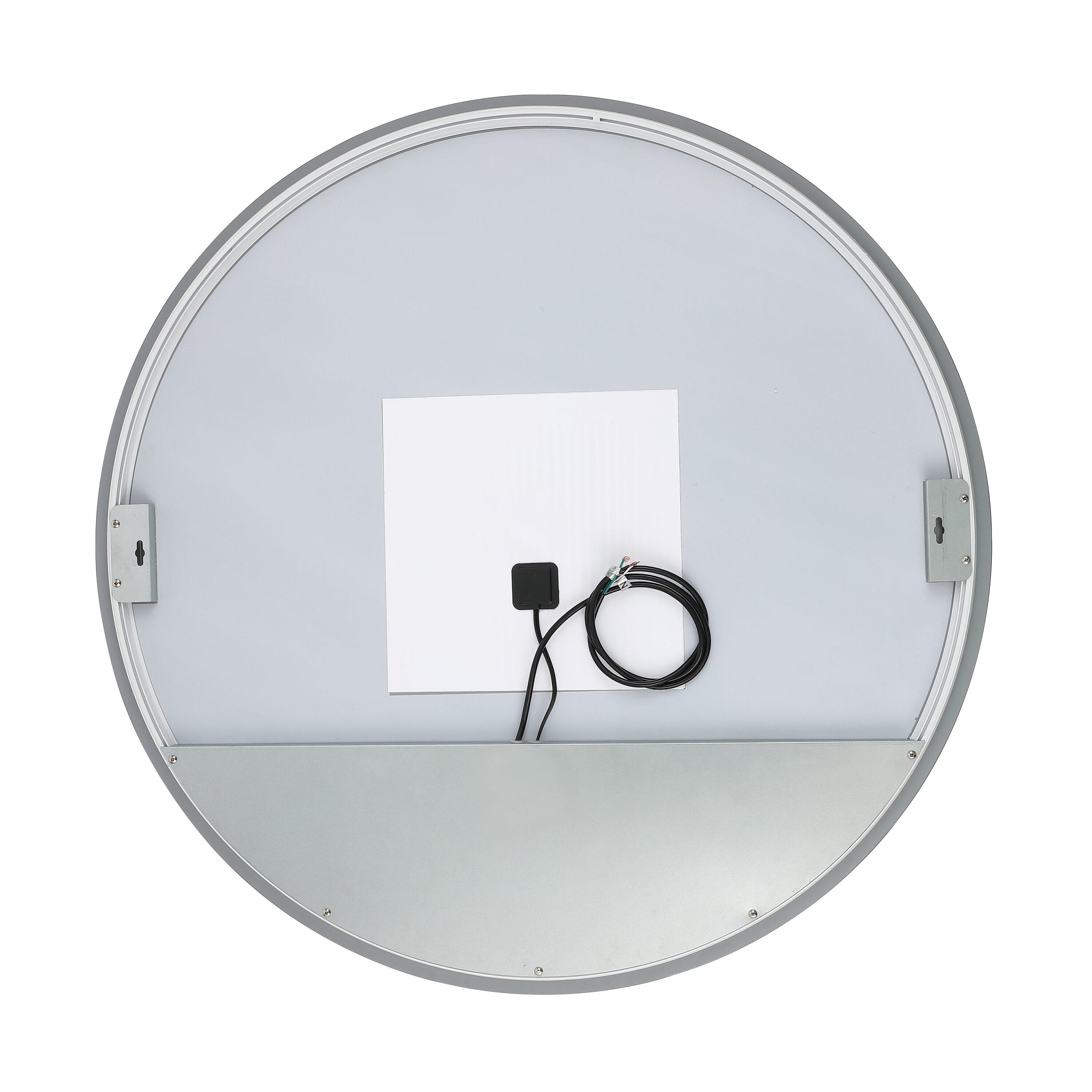 Ashden 36" Round Frameless LED Backlit Wall Mirror