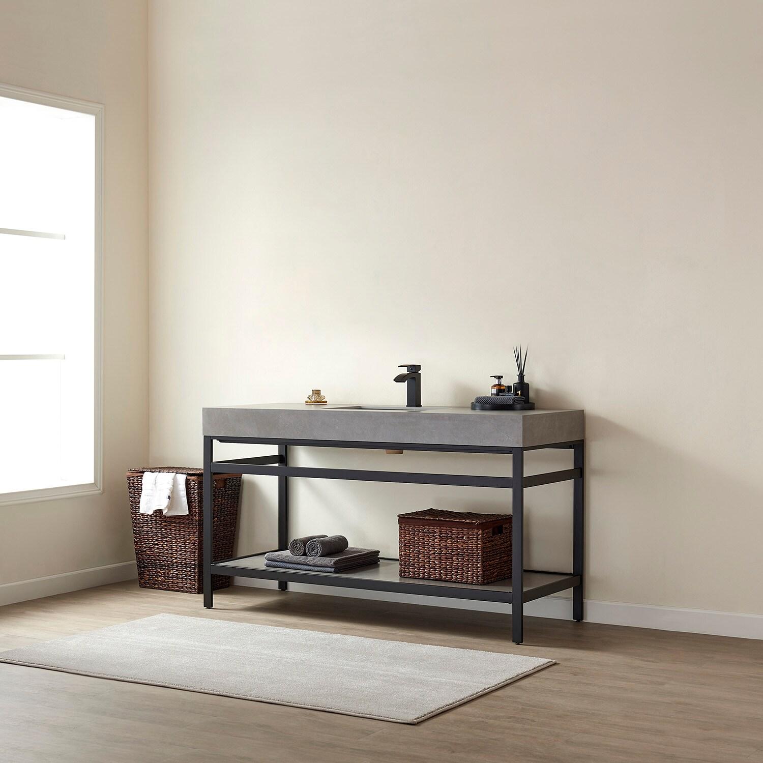 Vinnova 60'' Single Bathroom Vanity with Stone Top