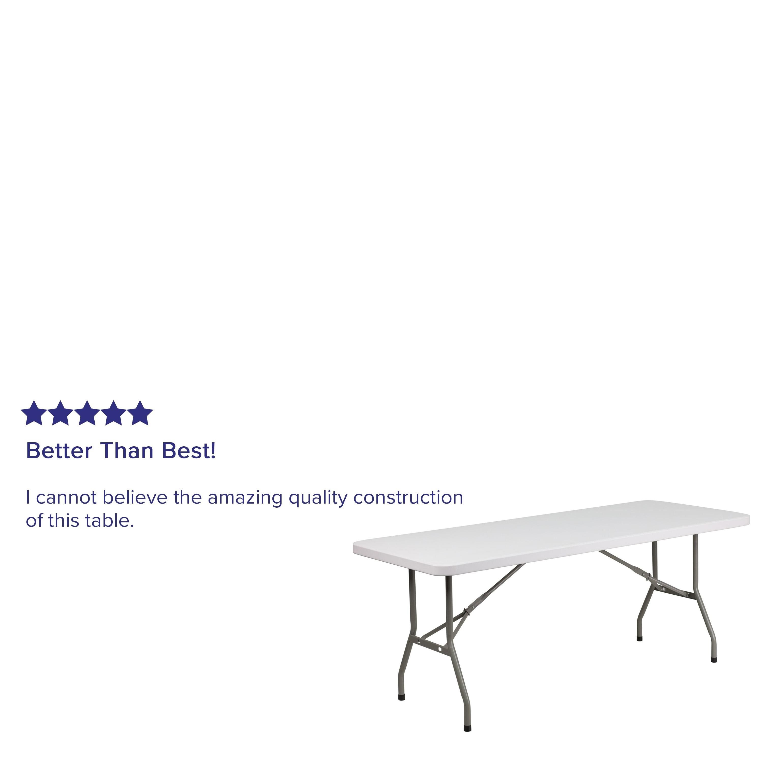 Flash Furniture Noah Rectangular Plastic Folding Training and Event Table