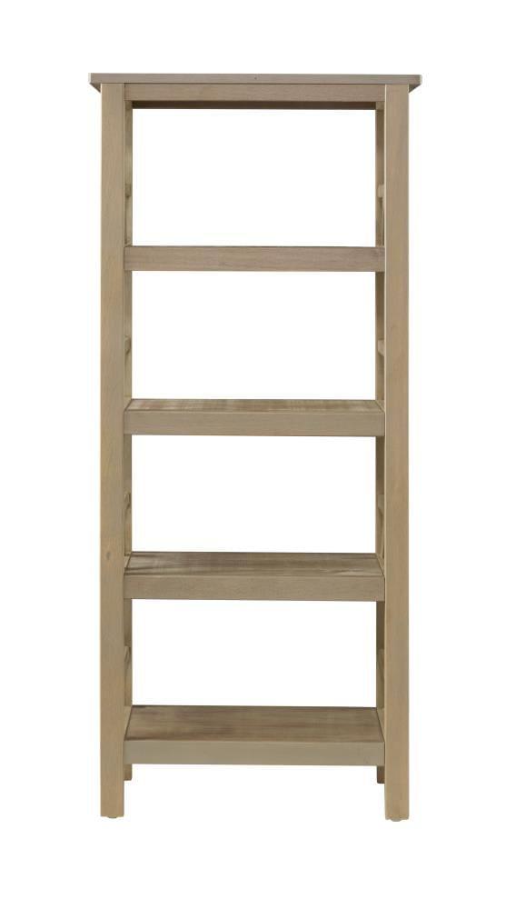 54.45" Original PT - Titian Transitional Solid Wood Display and Storage Bookshelf Driftwood - Linon