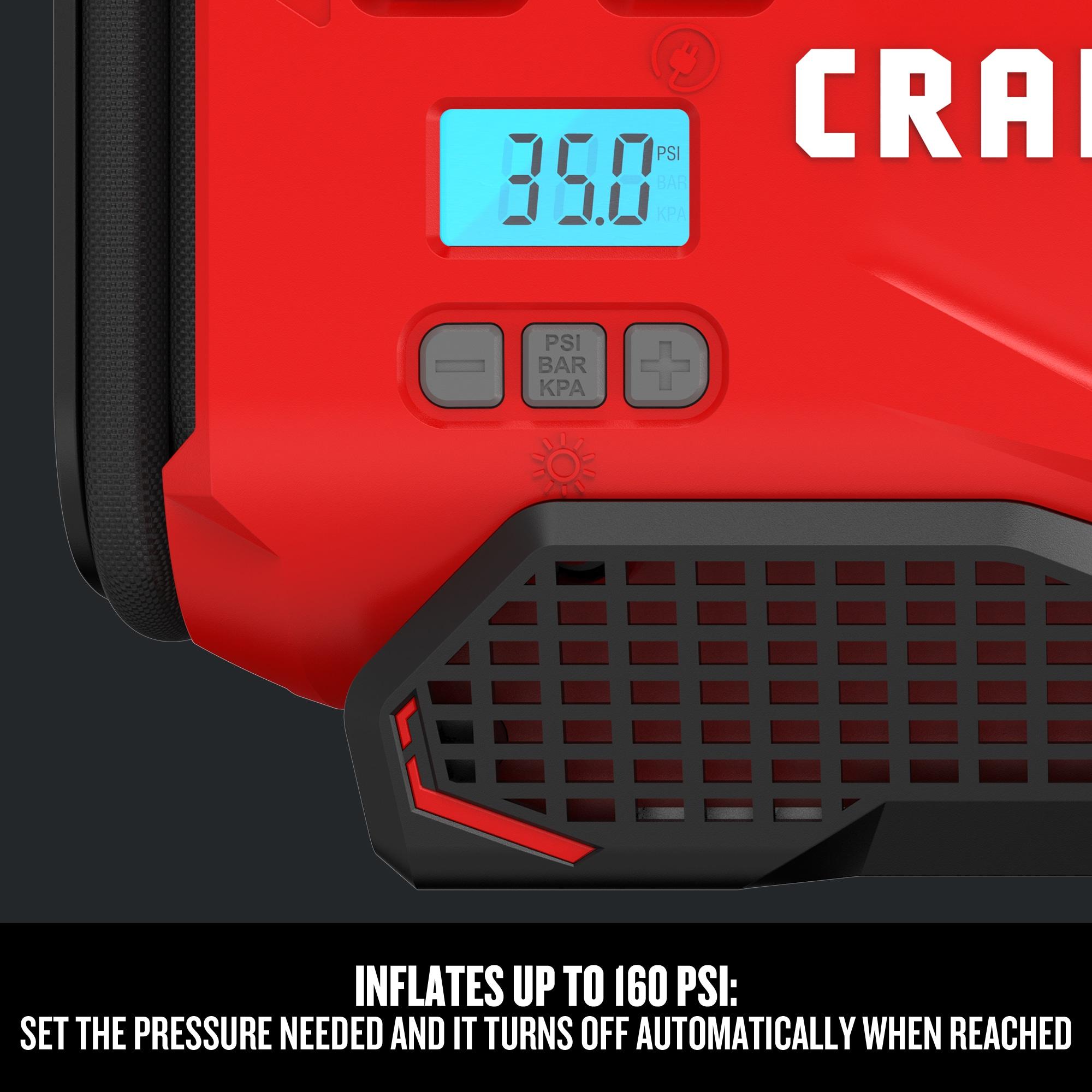 CRAFTSMAN V20 Inflator, Tool Only (CMCE520B),Red