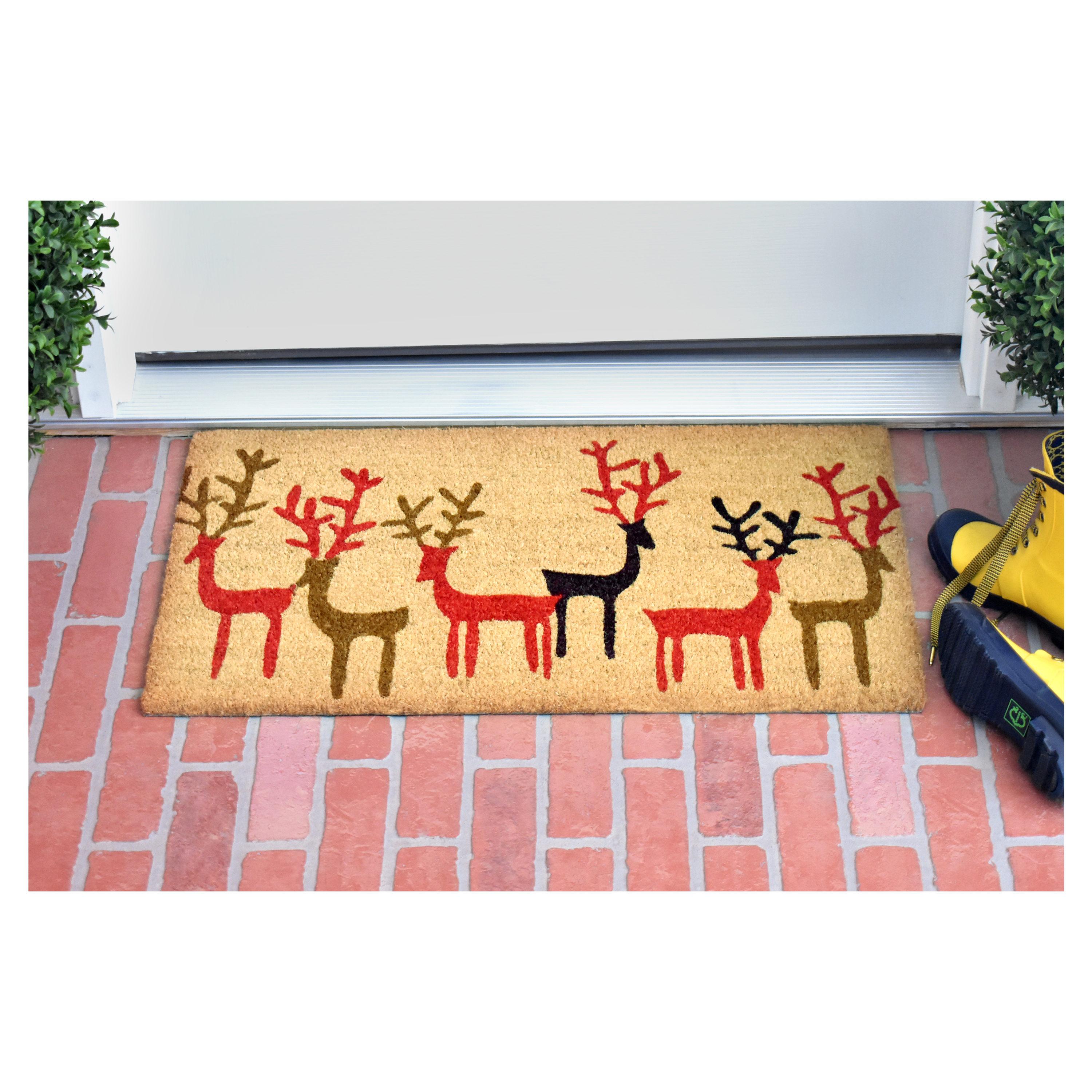 Calloway Mills Christmas Deer Doormat 17 x 29