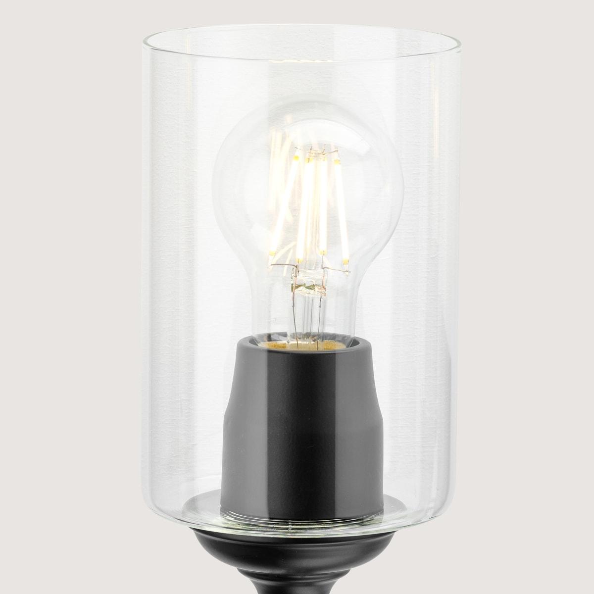 Avec 23.5 in. 3-Light Matte Black Luxe Vanity Light