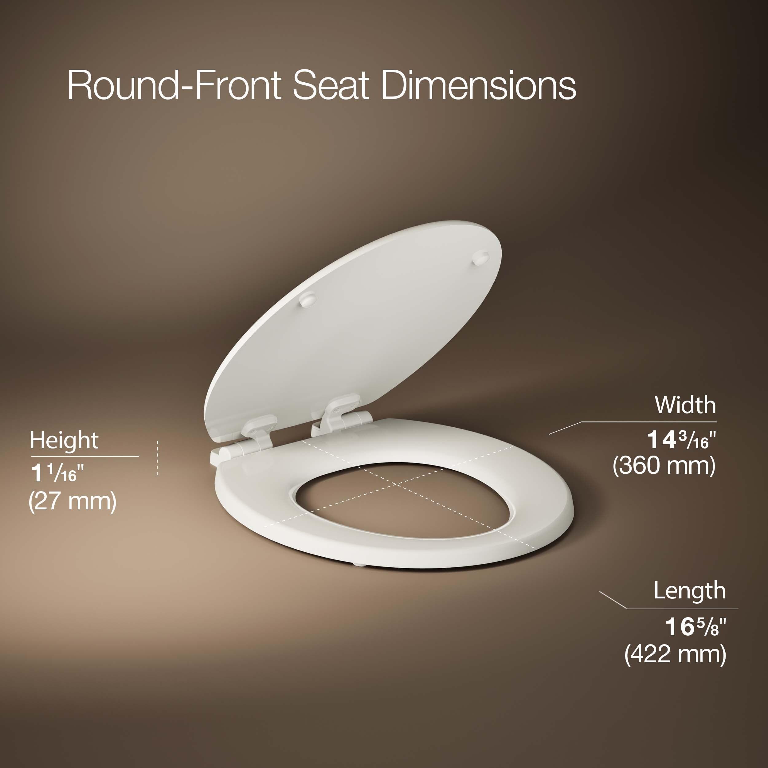 Stonewood Quiet-Close Compression-Molded Wood Toilet Seat