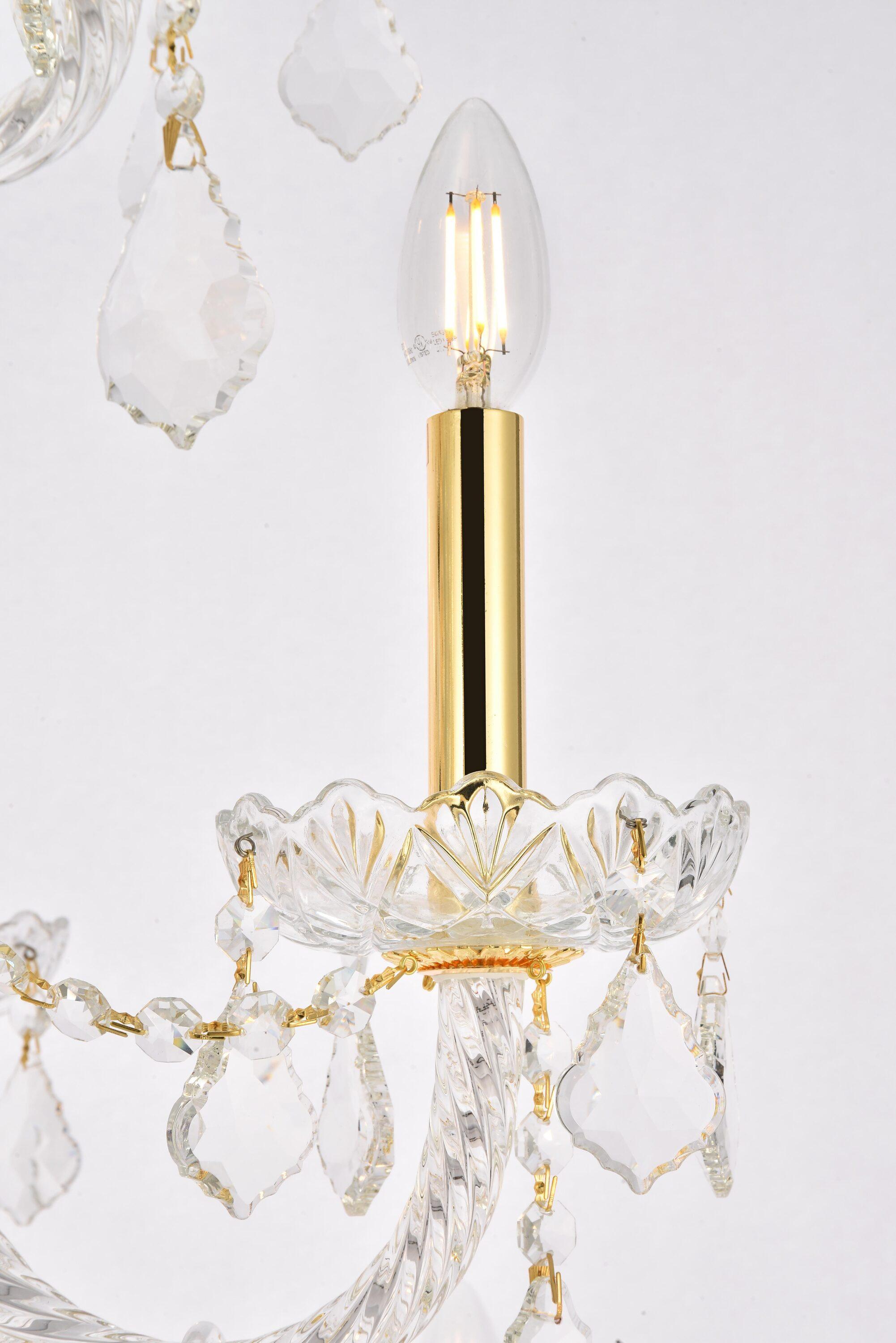 Elegant Lighting Giselle 38" 21 Light Royal Crystal Chandelier