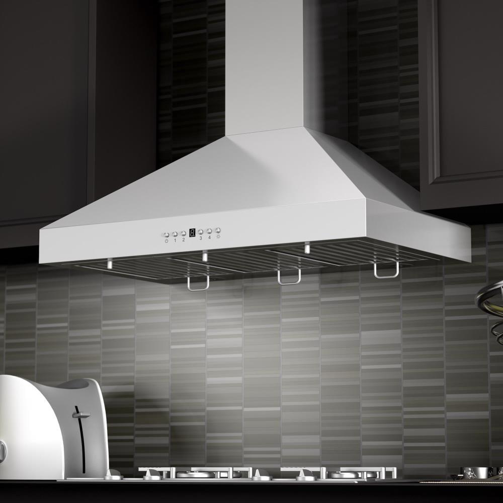 ZLINE ZLINE 36 in. Convertible Vent Convertible Vent Wall Mount Range Hood in Stainless Steel W/ Crown Molding (KL3CRN-36)