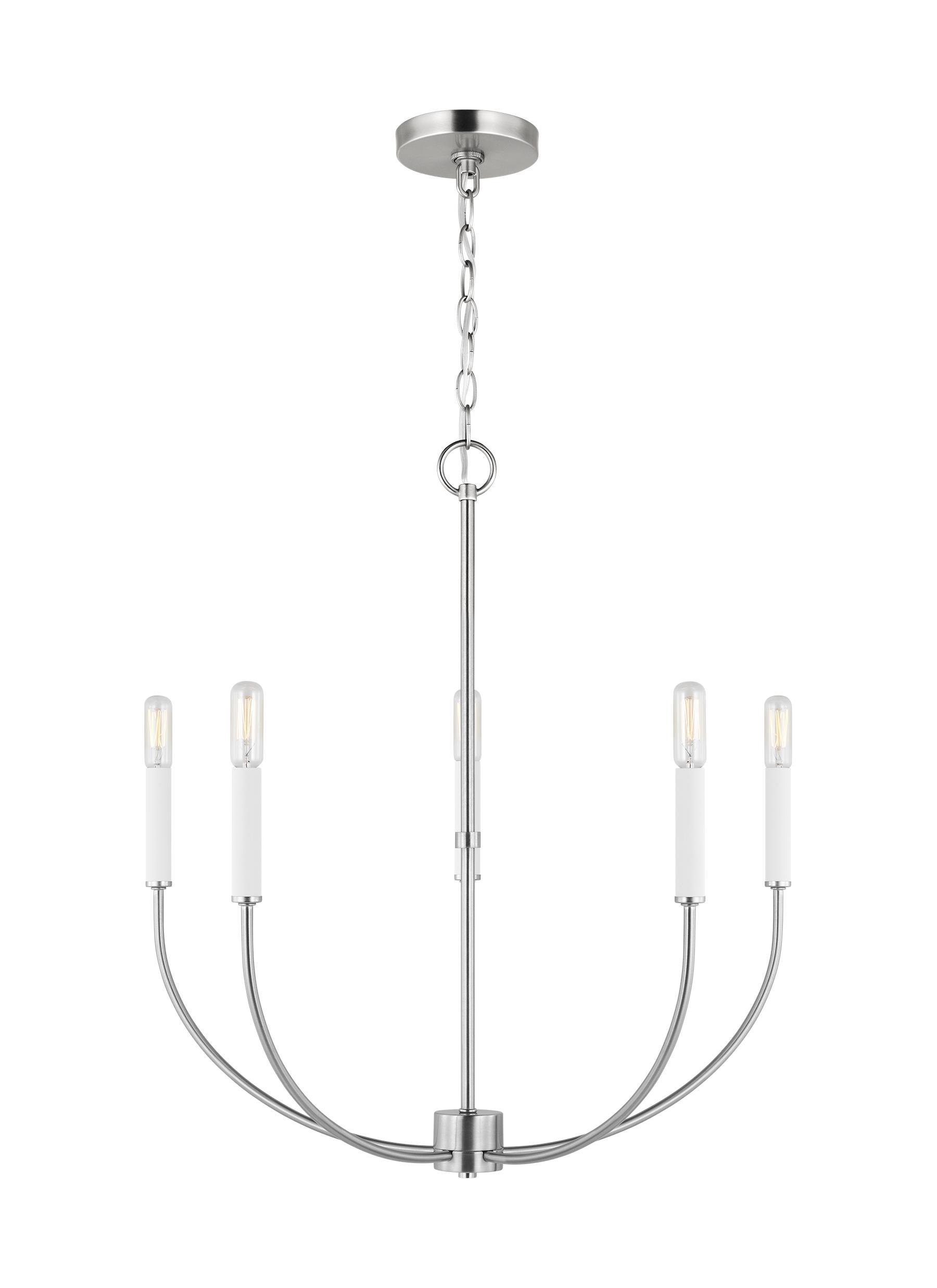 Greenwich 5-Light Brushed Nickel Candle Chandelier