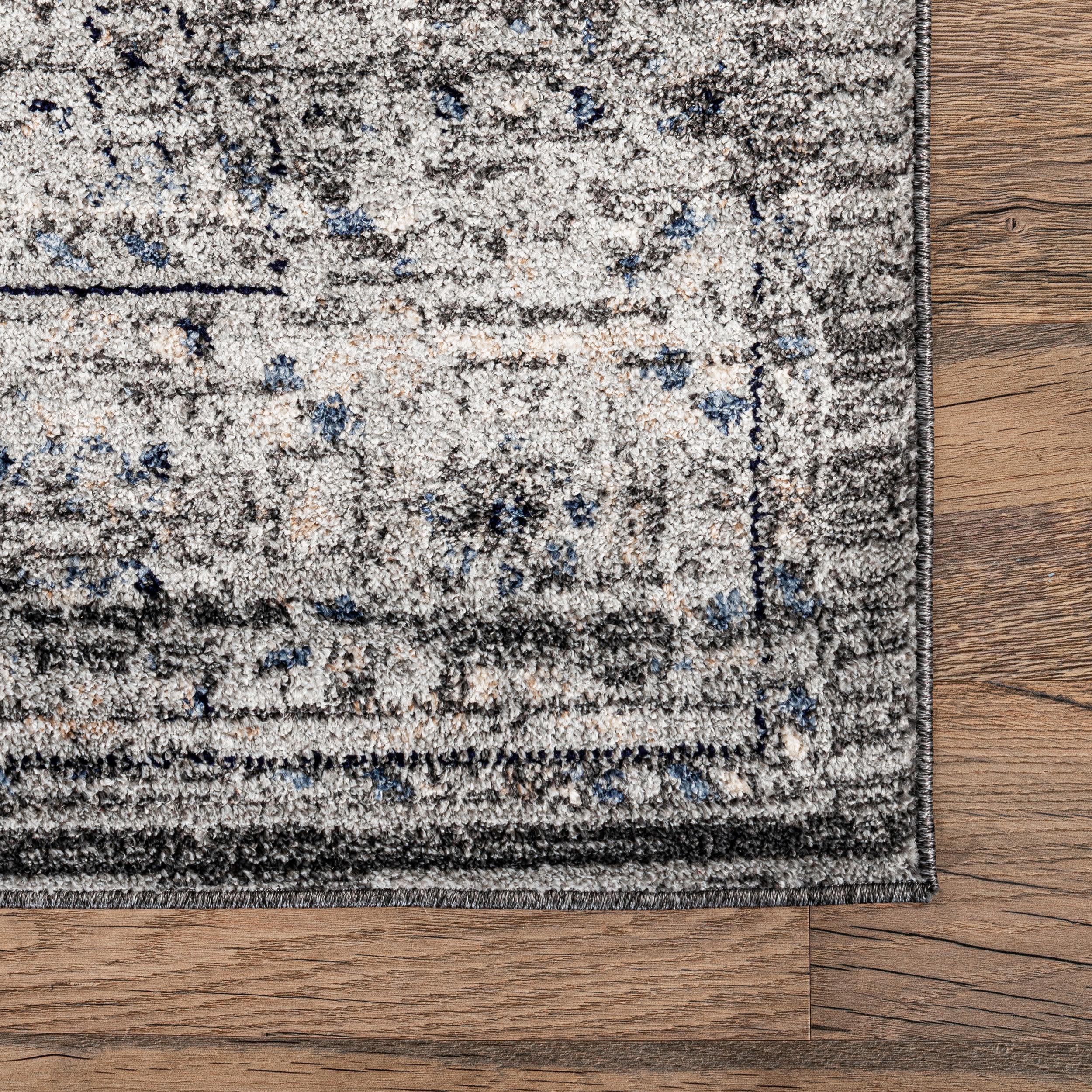 Nuloom Doris Geometric 9x12 Indoor Area Rug for Living Room Bedroom Dining Room Kitchen, Grey/Ivory