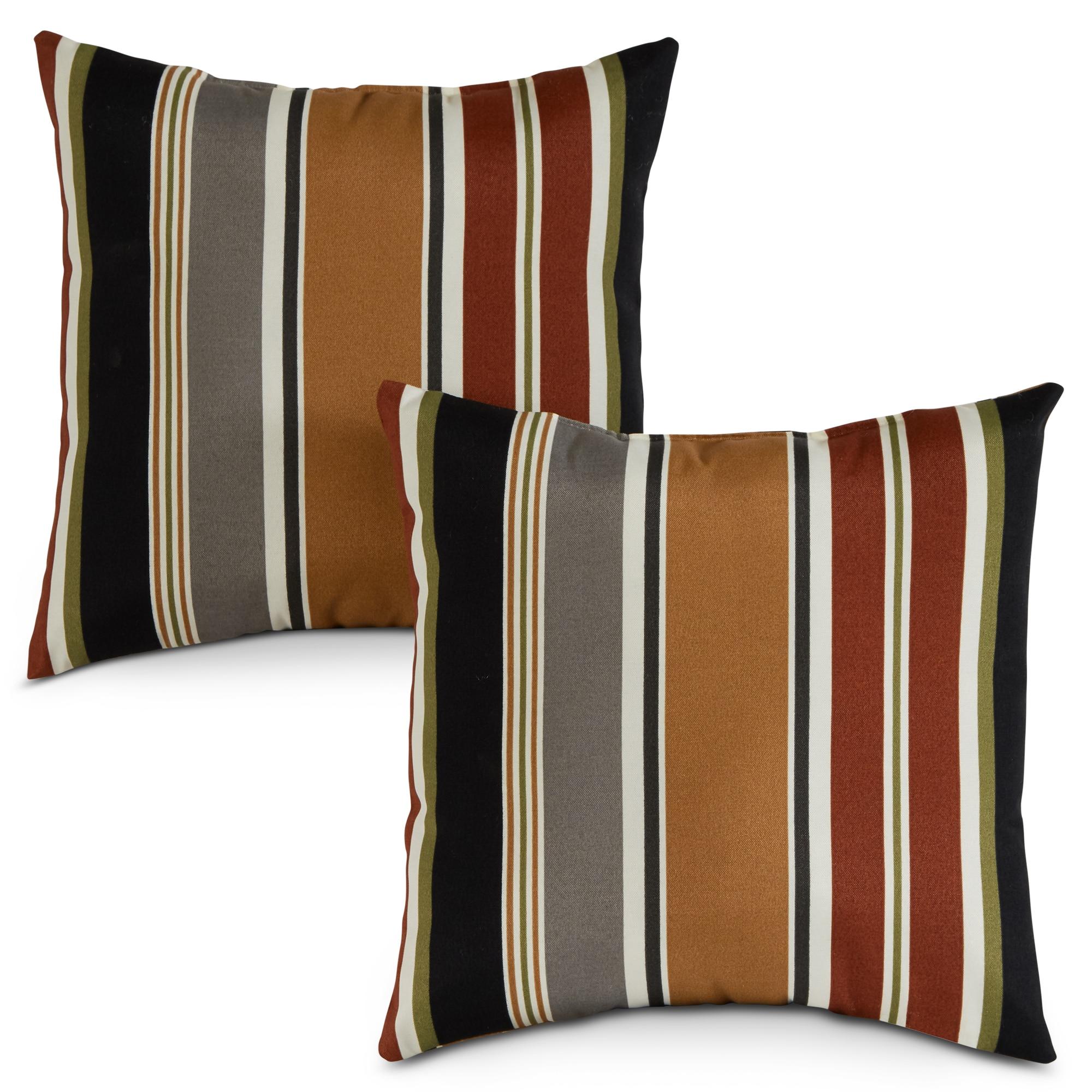 Indoor/Outdoor Reversible Throw Pillow