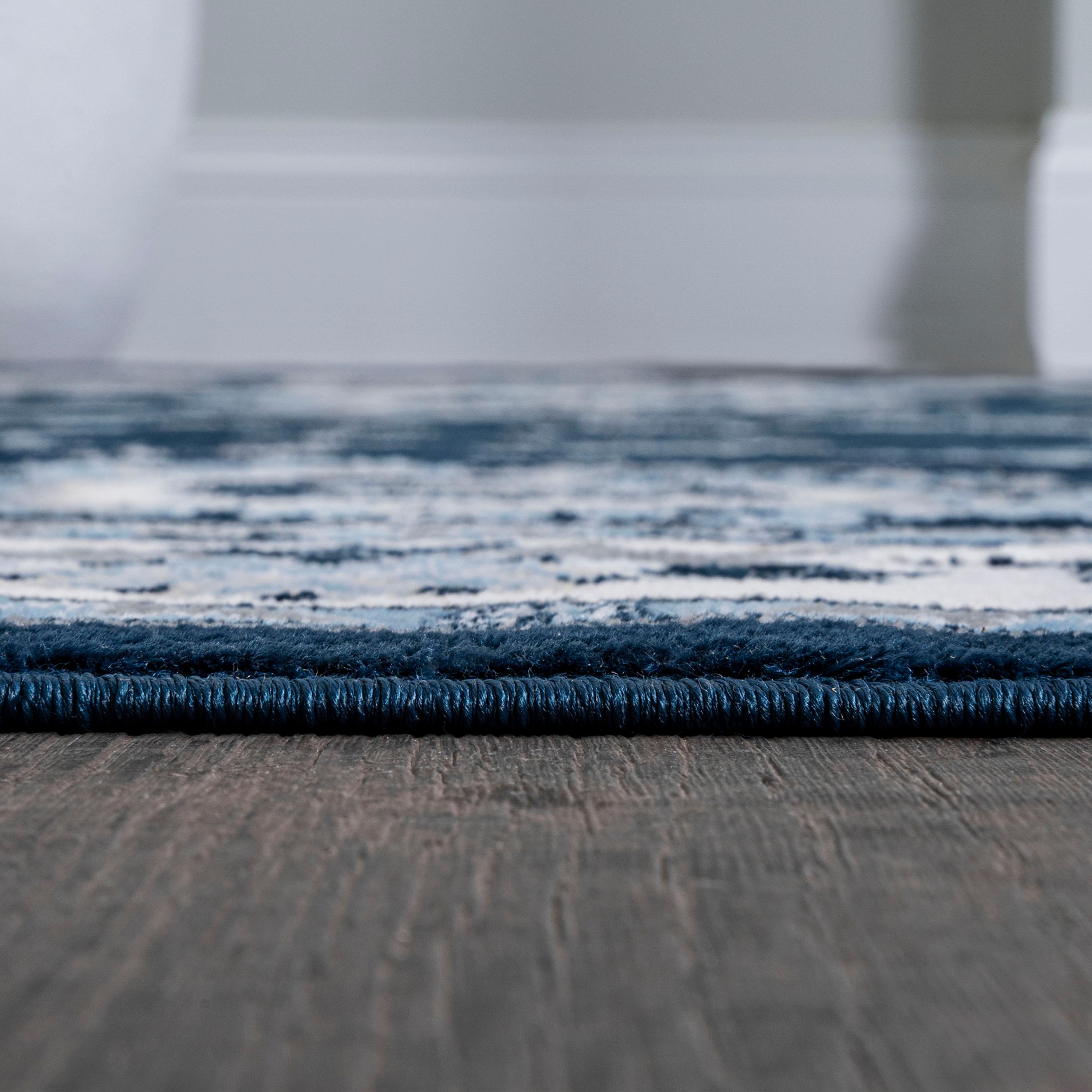8'x10' Cherie French Cottage Area Rug, Navy/Ivory - JONATHAN Y