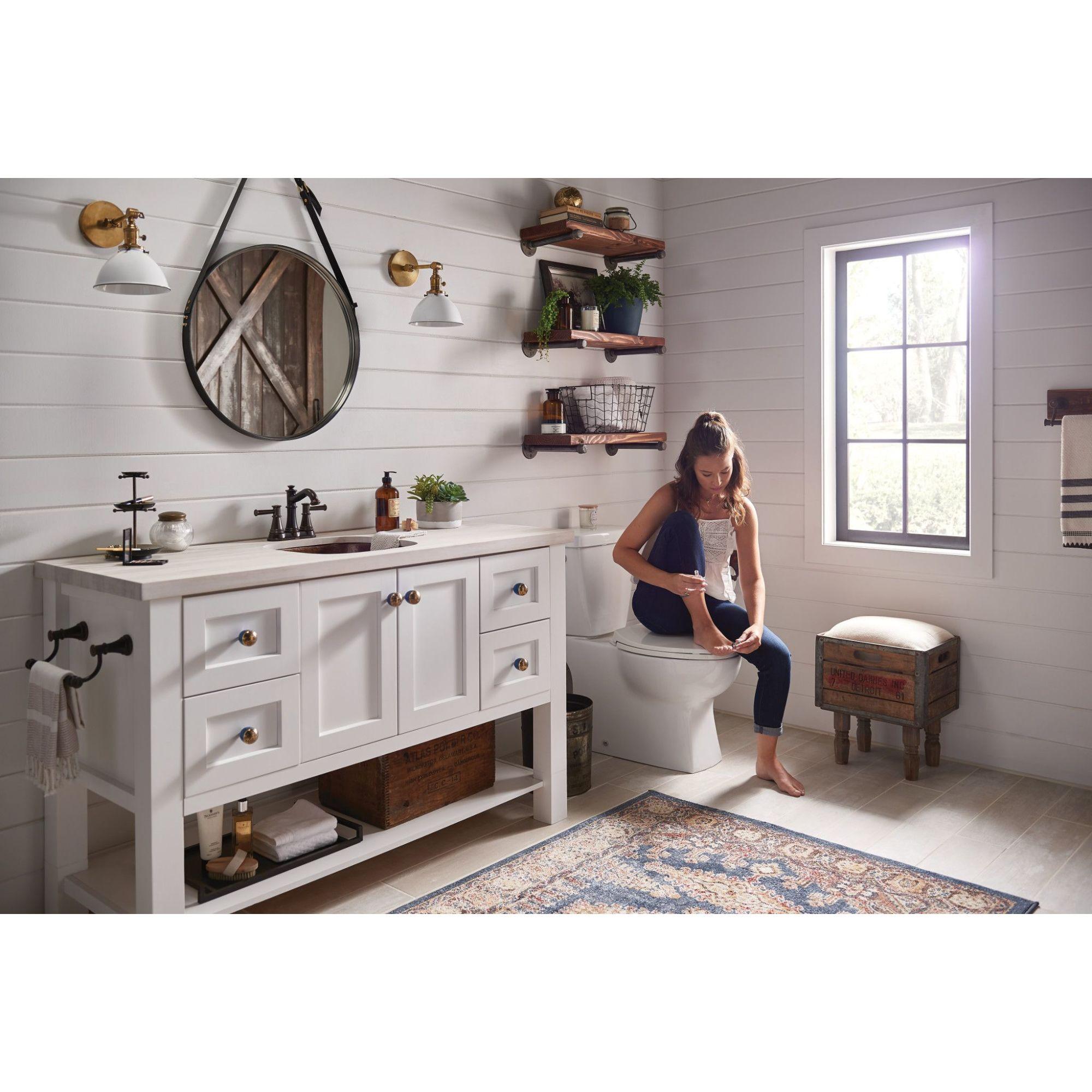Moen 6401ORB Belfield Two-Handle Centerset Bathroom Faucet in Oil Rubbed Bronze