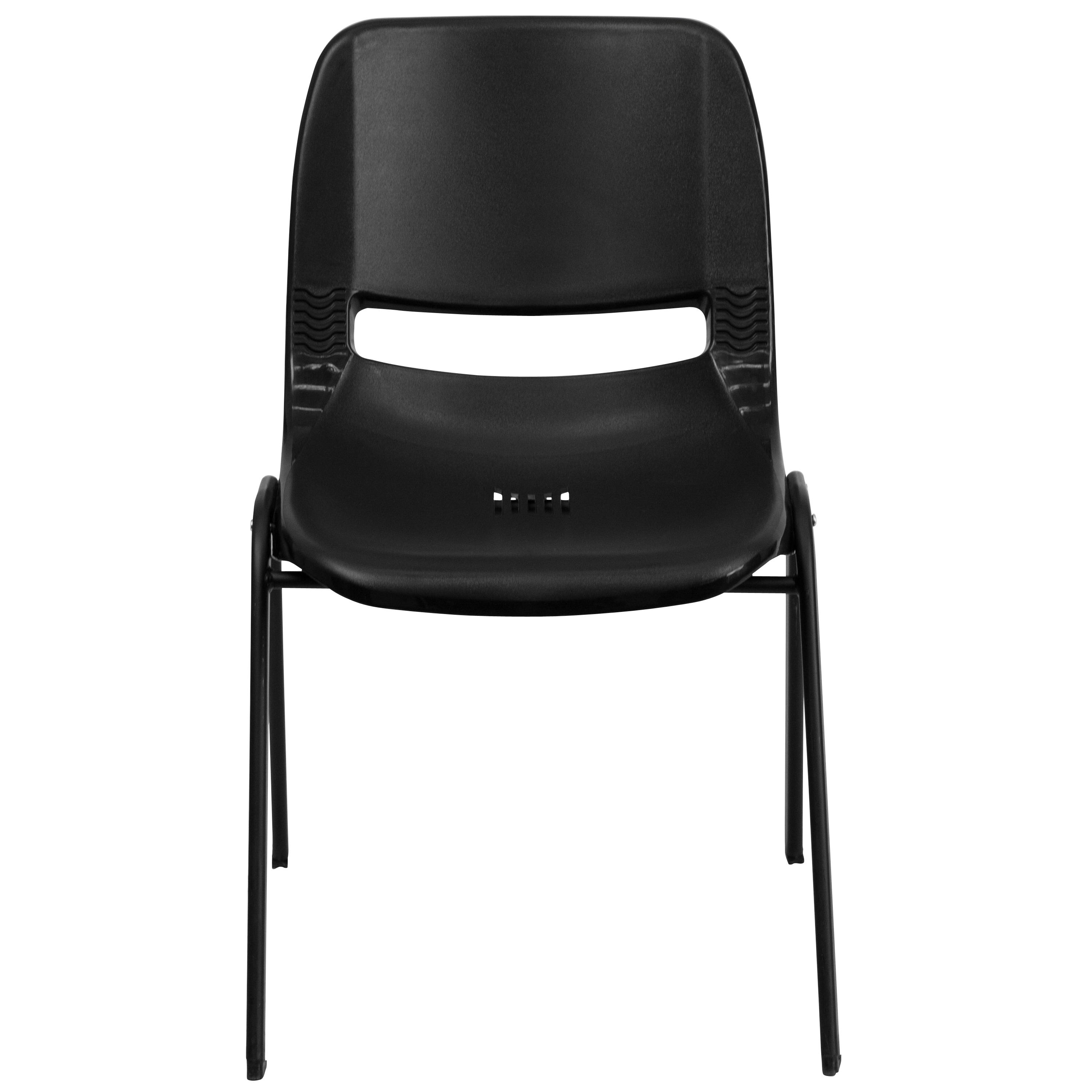 HERCULES Series 440 lb. Capacity Kid's Ergonomic Shell Stack Chair with 14" Seat Height