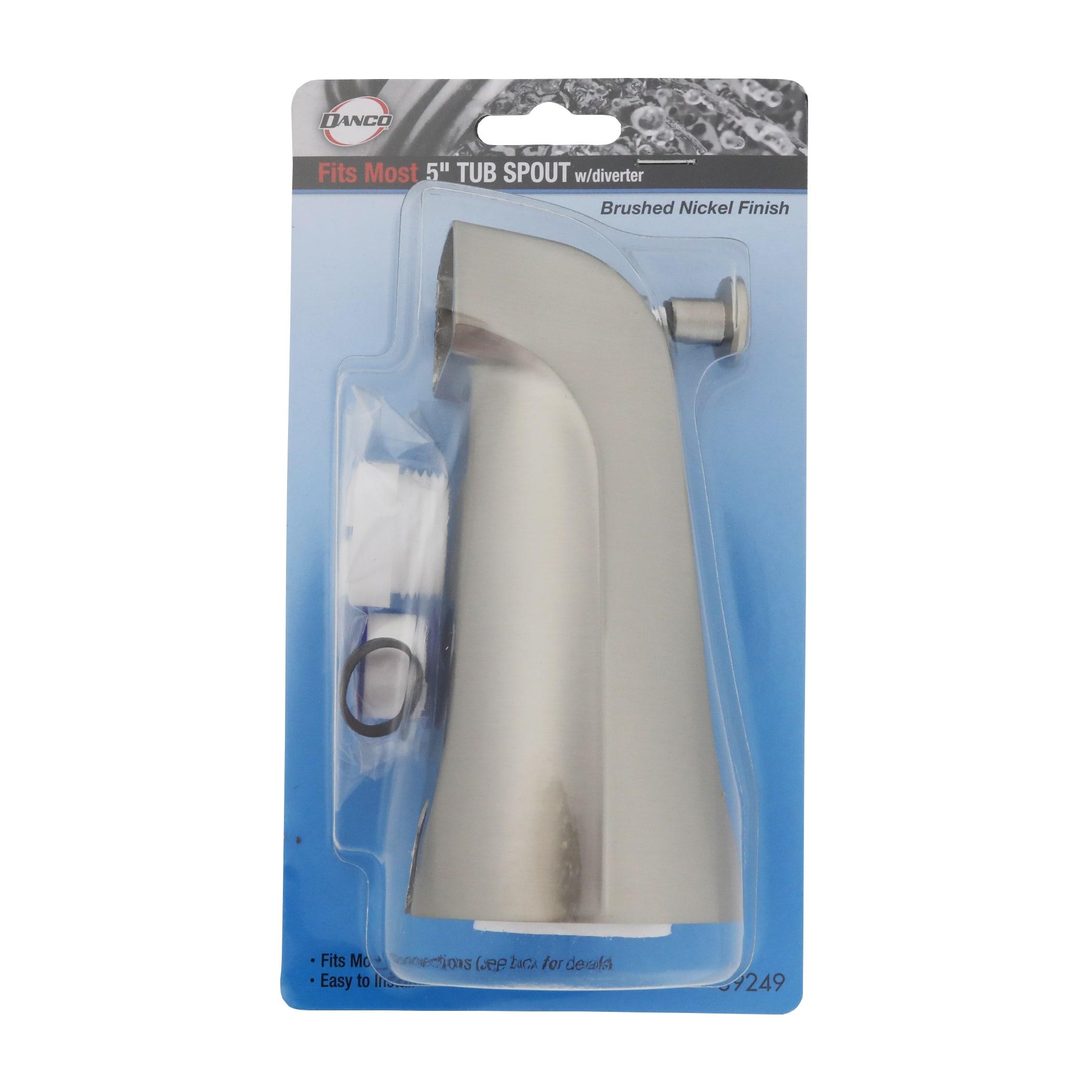 Danco Universal Bathroom Tub Spout with Diverter in Brushed Nickel (89249)
