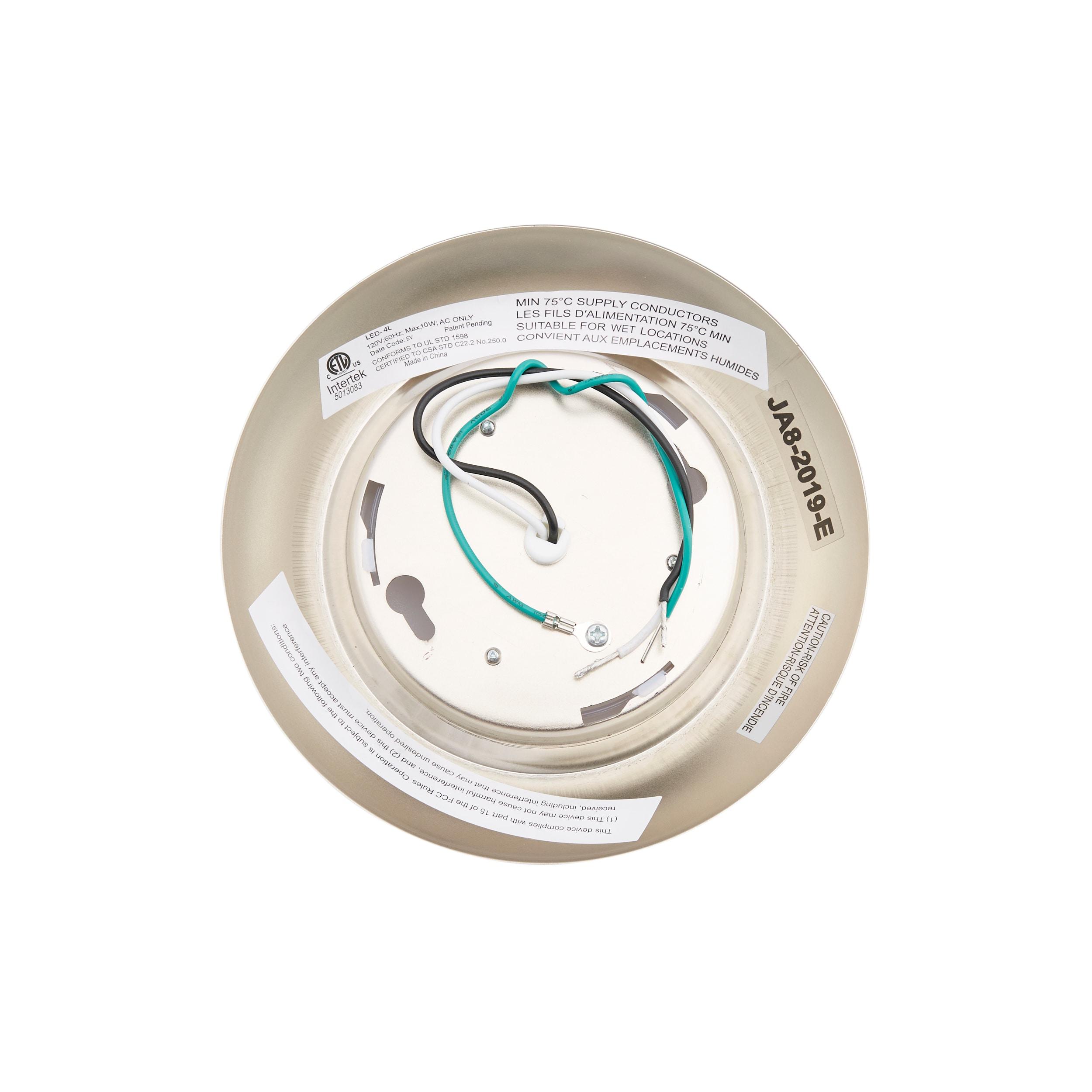 Craftmade X9006-Led Led Flushmount 6" Wide Led Flush Mount Ceiling Fixture - Nickel
