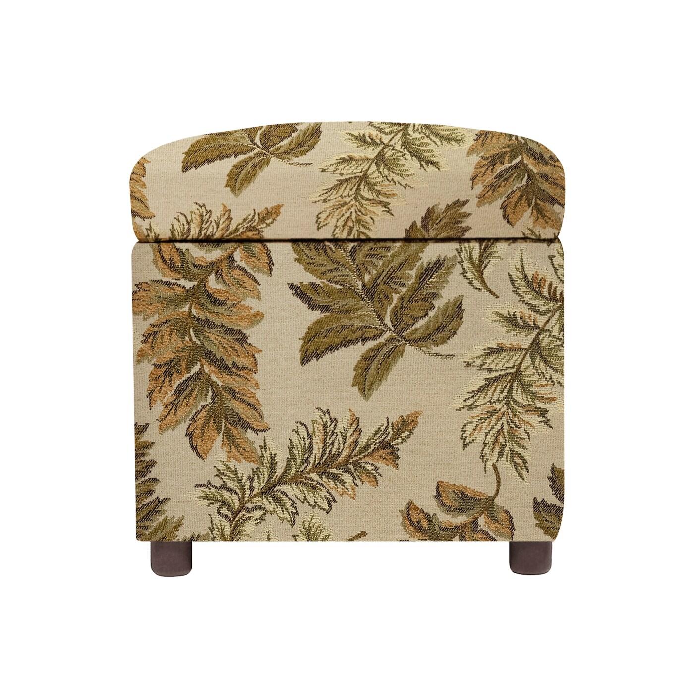 Jennifer Taylor Home Jacob 18" Storage Cube Ottoman