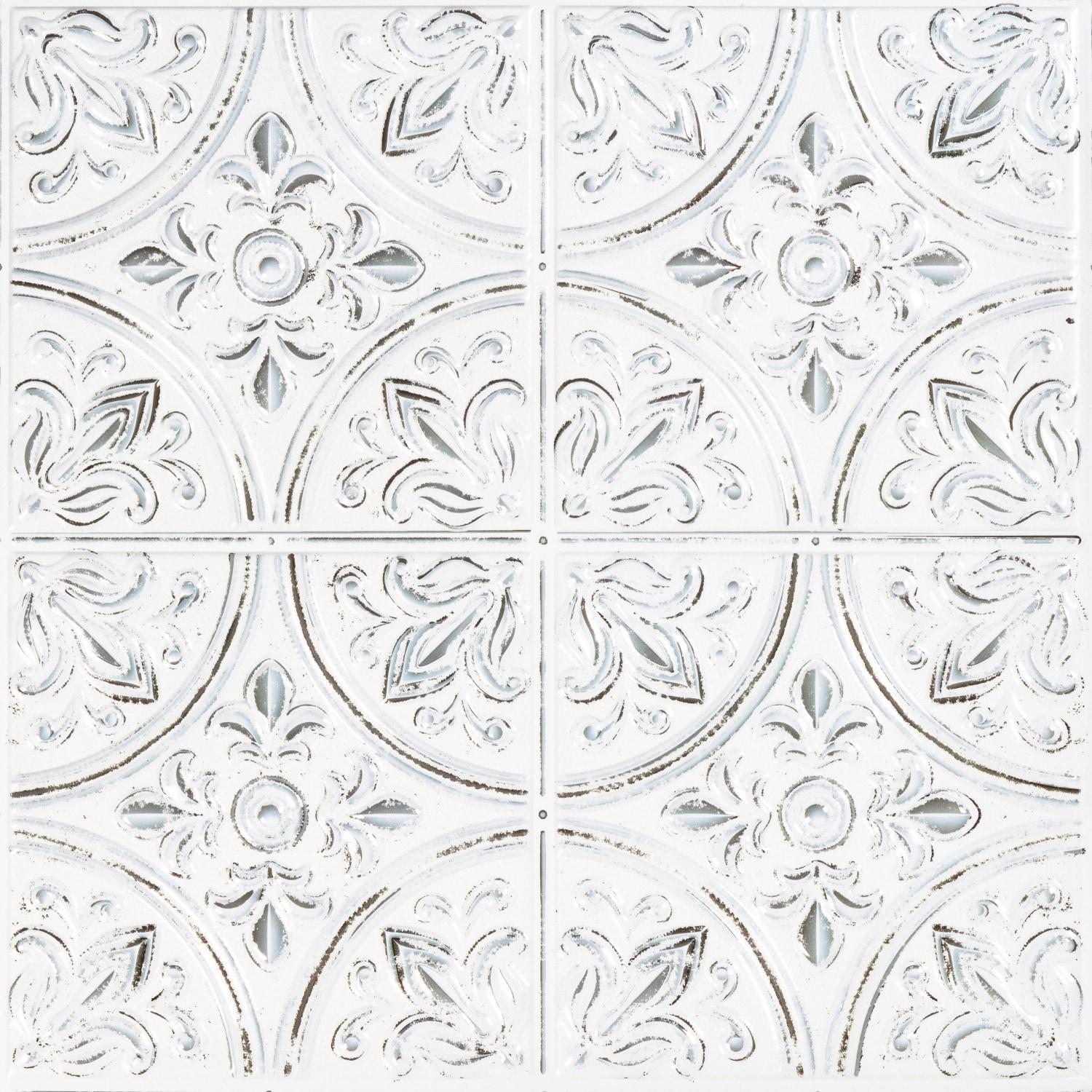 10.5'' W x 10.5'' L PVC Peel and Stick Field Tile