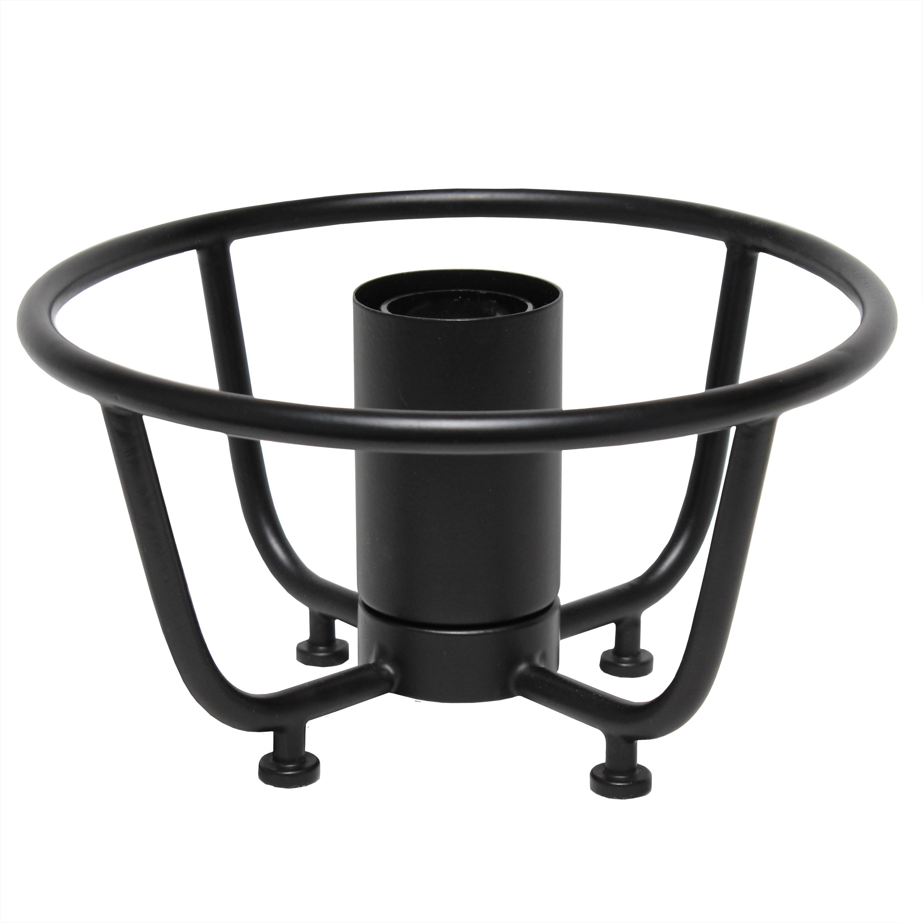 Lalia Home Old World Globe Glass Table Lamp Matte Black: No Assembly, UL Listed, Inline Switch