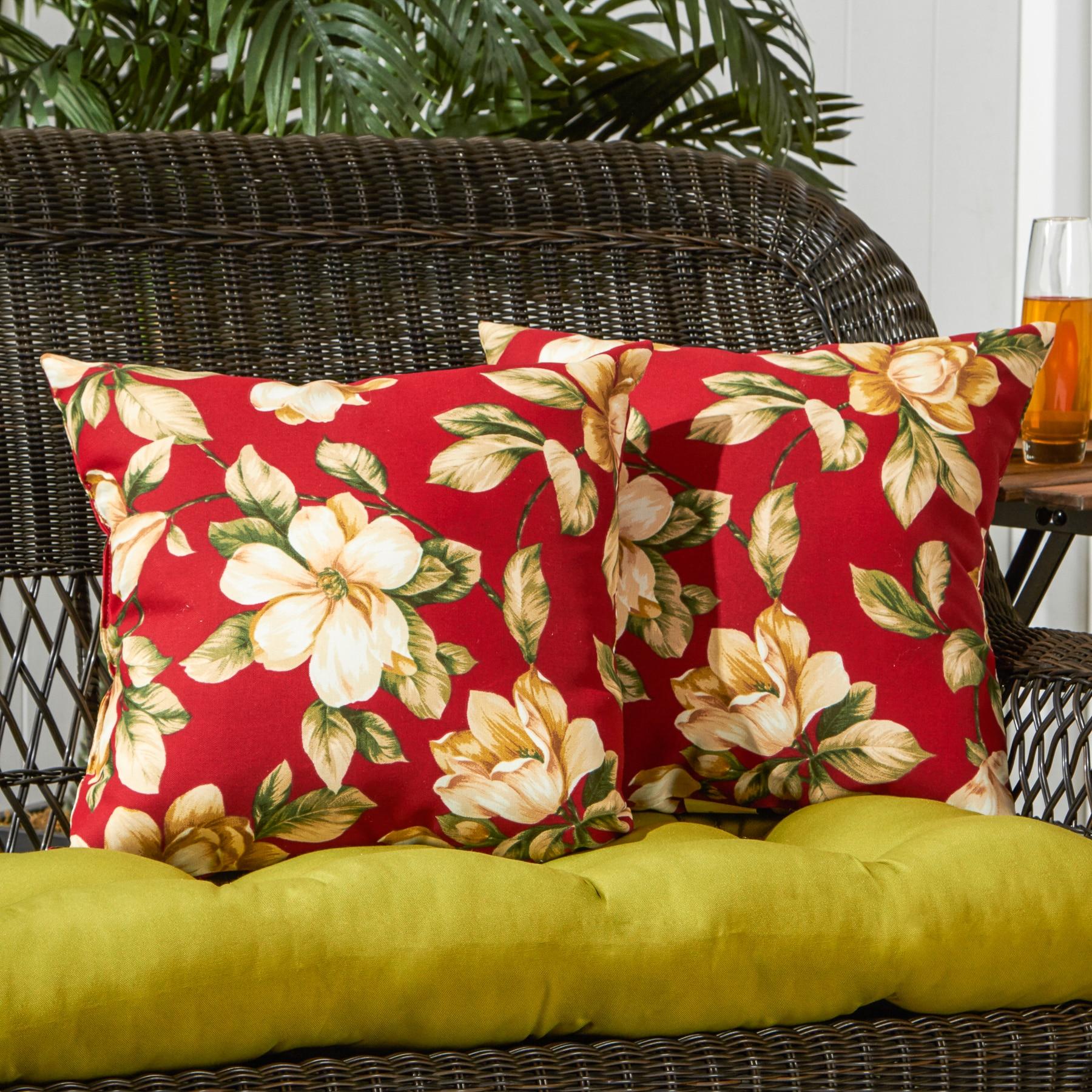 Indoor/Outdoor Reversible Throw Pillow