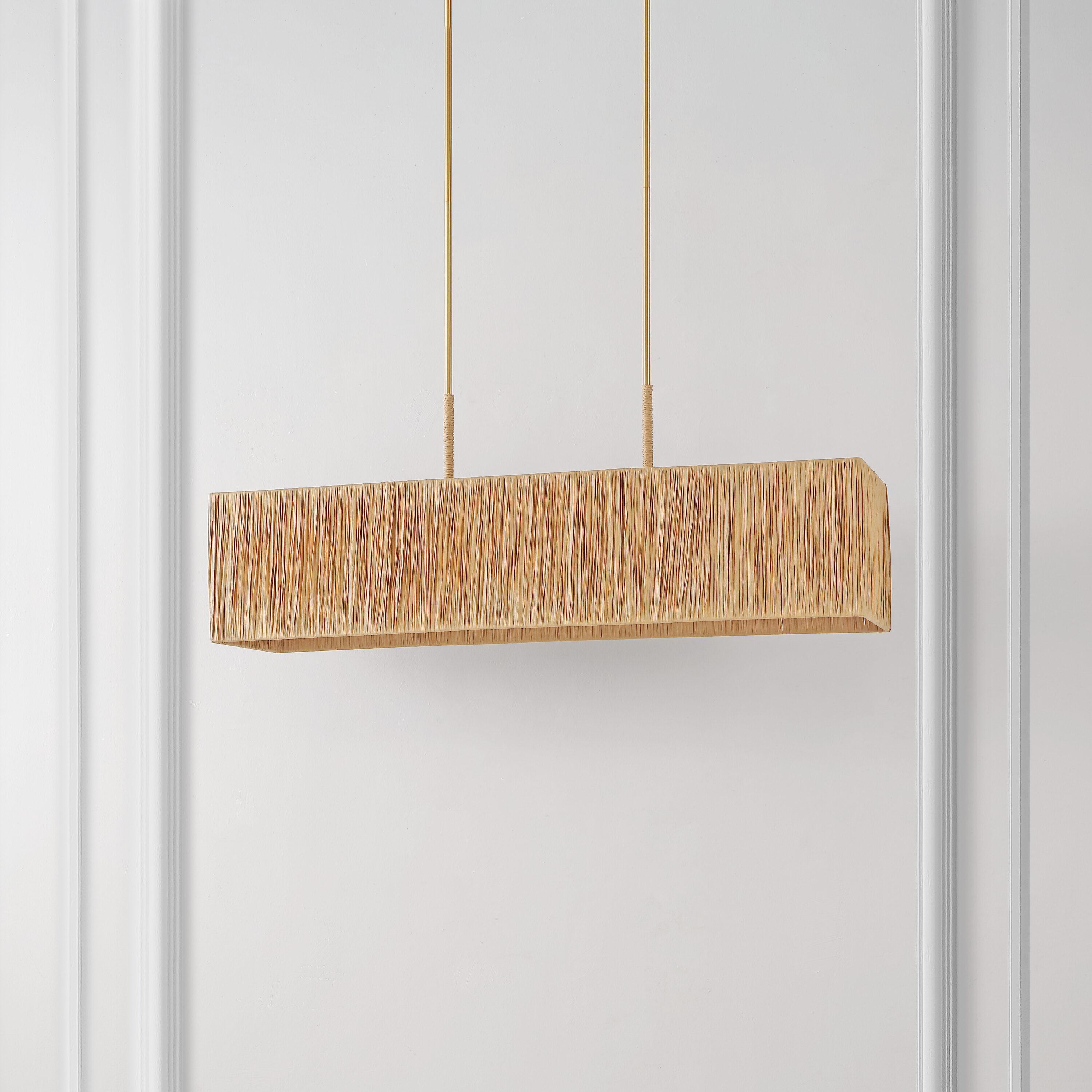 Amangiri 5 Light 39.75" Pendant - Natural/Gold - Safavieh.