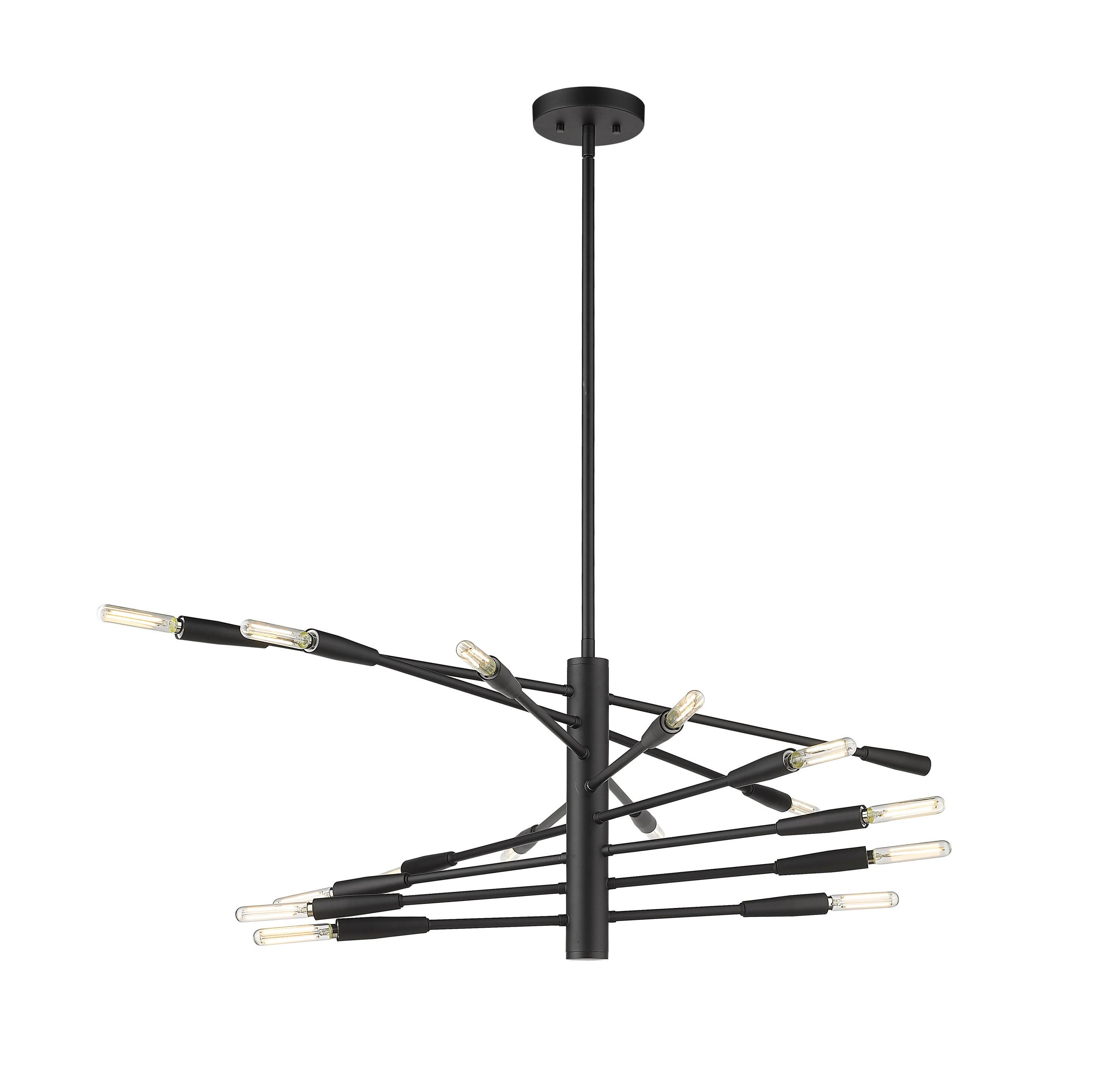 Z-Lite Ascension 16 - Light Chandelier in  Matte Black