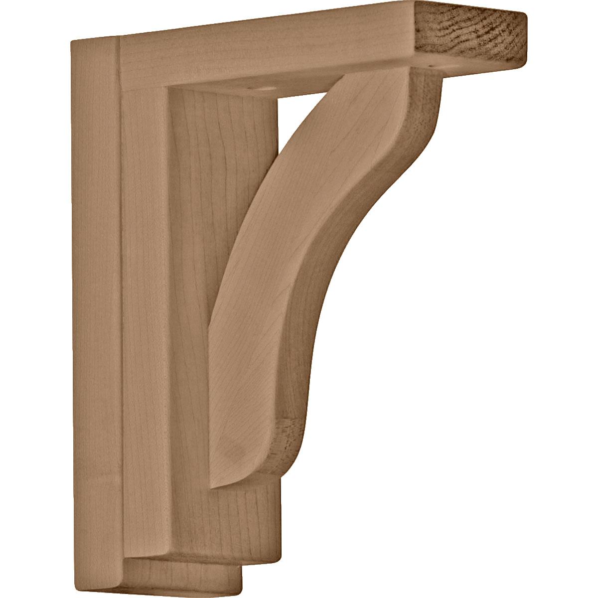 Ekena Millwork Reece 2.5"W Rubberwood Shelf Bracket