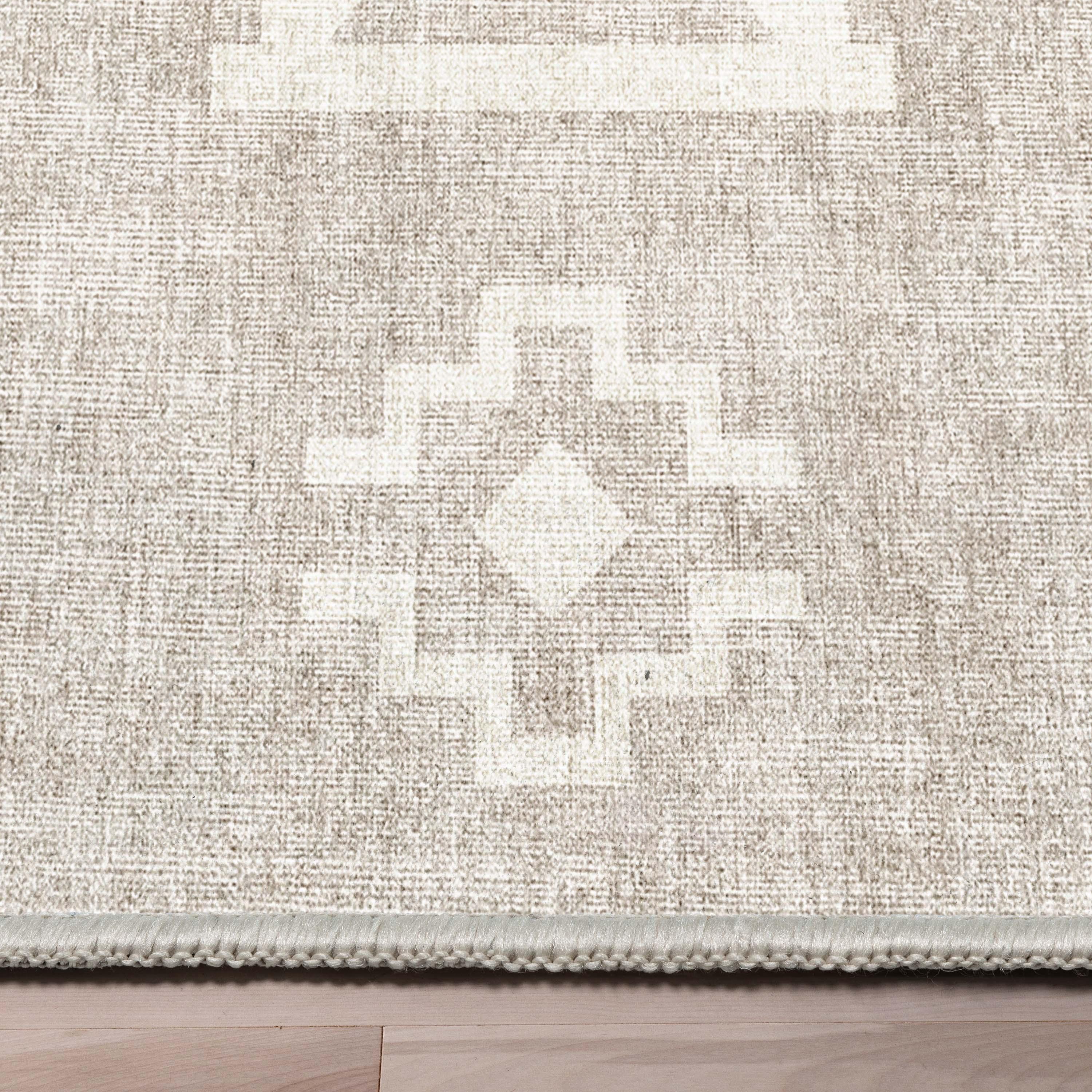 Well Woven Apollo Bottineau Vintage Southwestern Beige Flatweave 5'3" x 7'3" Area Rug