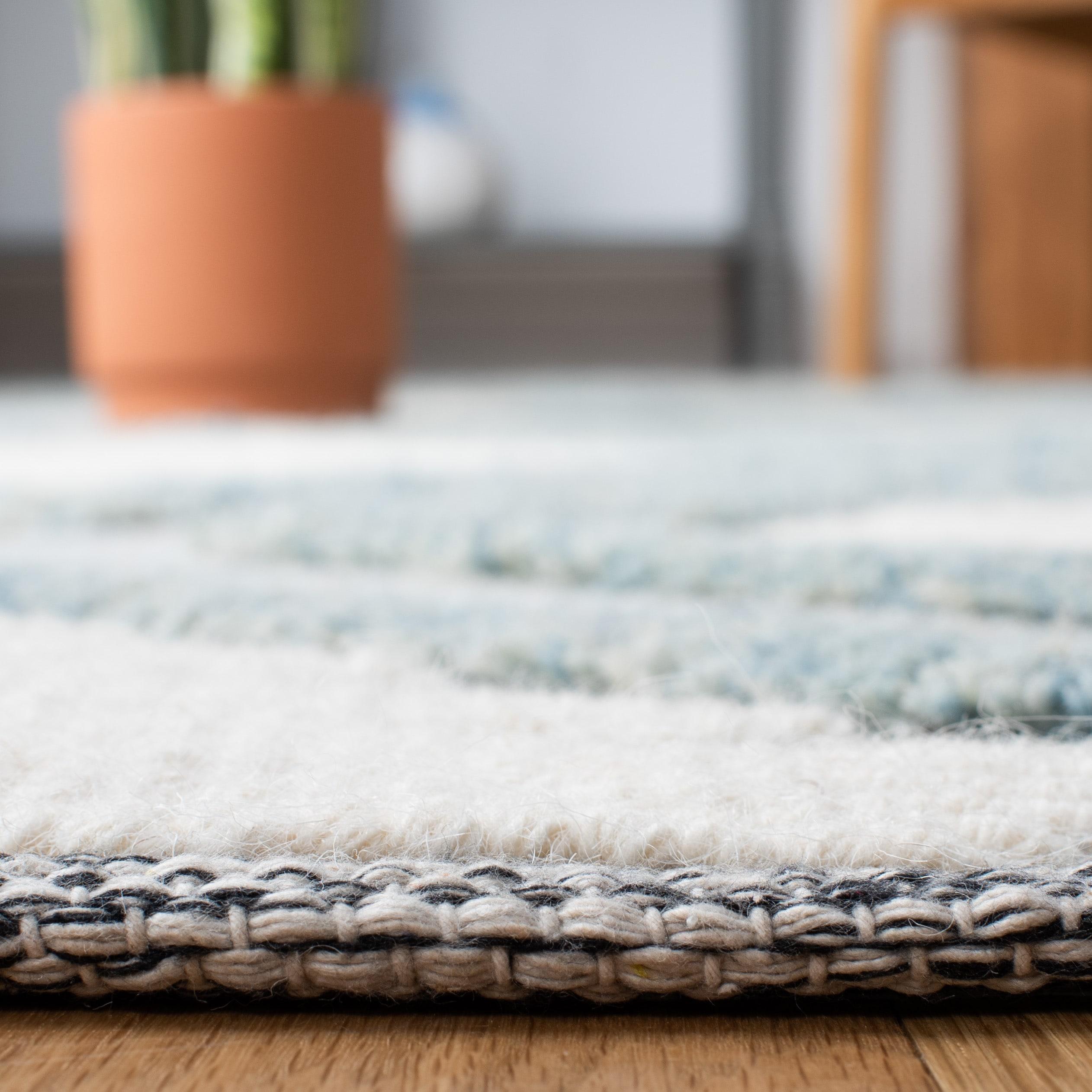 Vermont VRM603 Hand Loomed Area Rug - Blue/Ivory - 3'x5' - Safavieh.