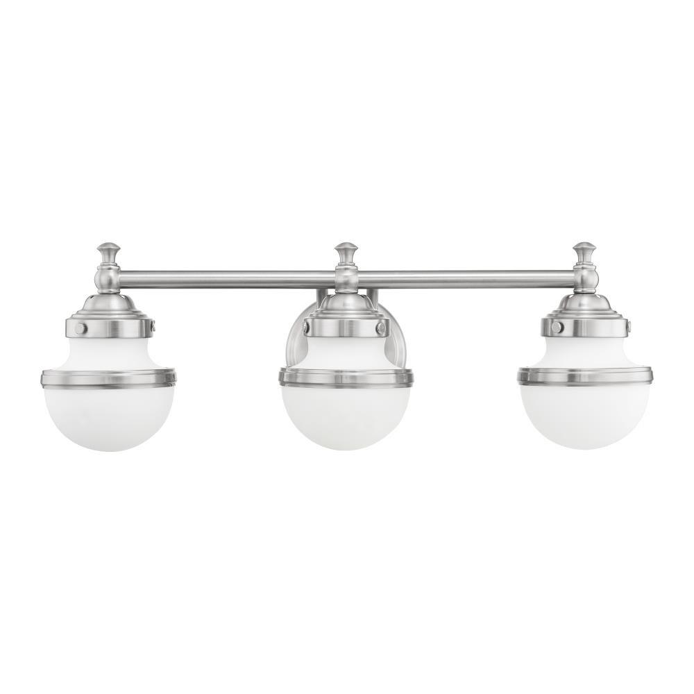 Livex Lighting Oldwick 3 - Light Vanity in  Brushed Nickel