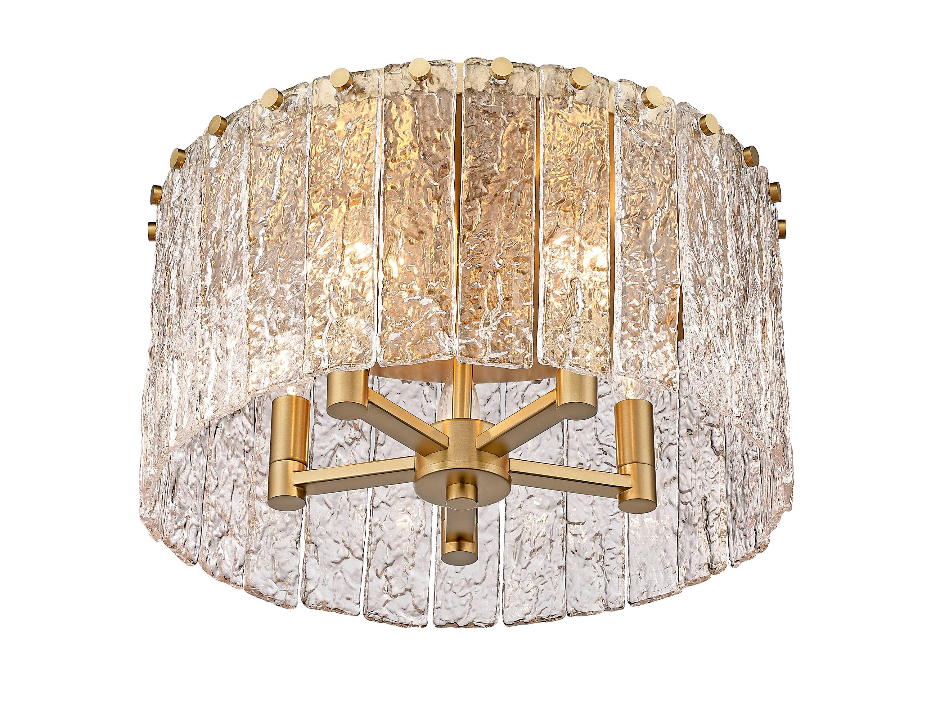 Z-Lite Glacier 5 - Light Flush Mount in  Modern Gold