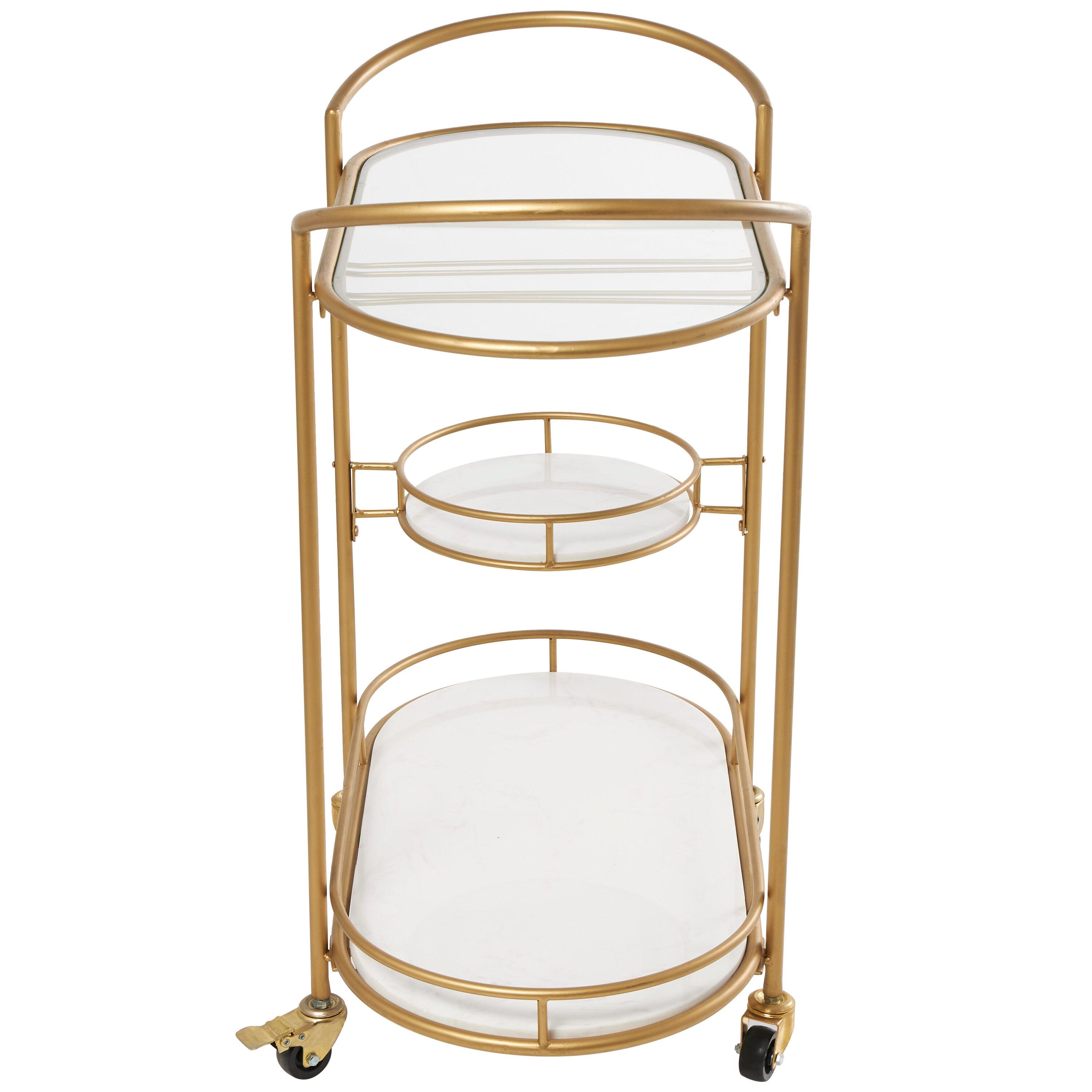 Colette Marble Bar Cart