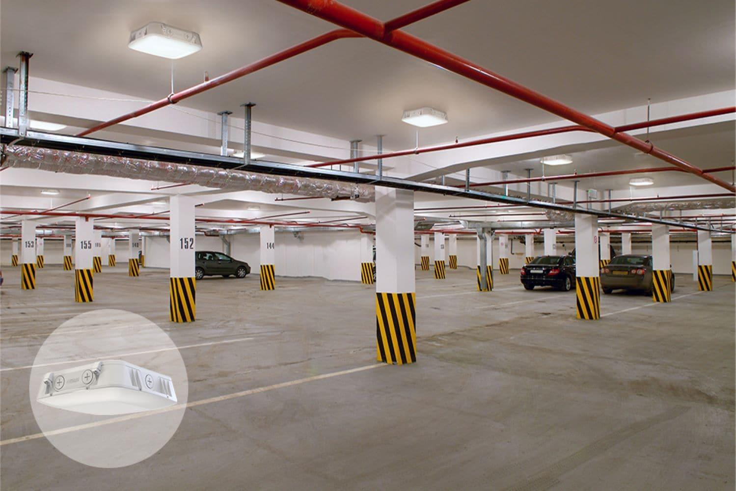 Lithonia Lighting Lithonia Lighting Outdoor CNY LED Canopy Light Photocell On/Off/10% Motion White