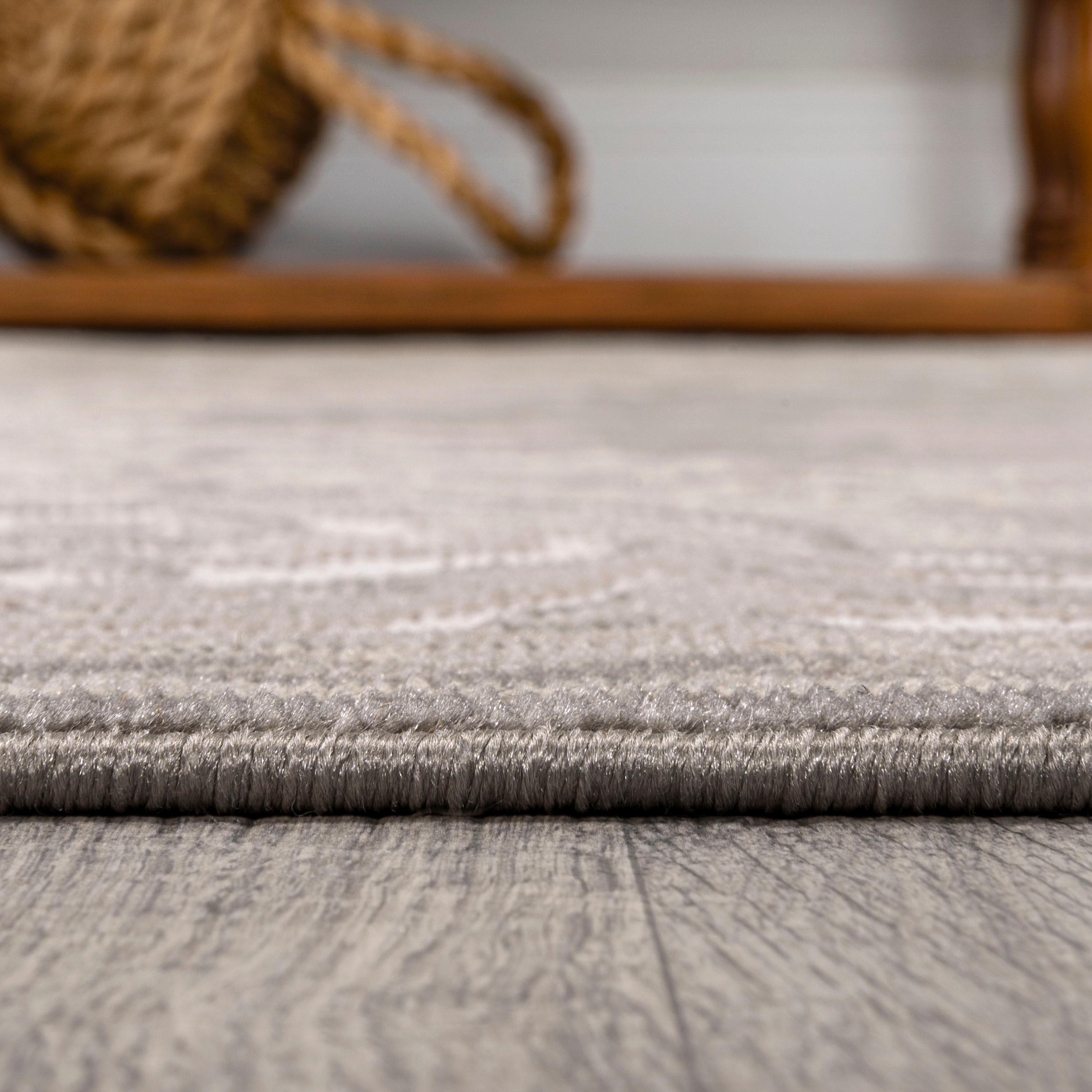 JONATHAN Y Rosalia Cottage Medallion Gray/Ivory 5 ft. x 8 ft. Area Rug