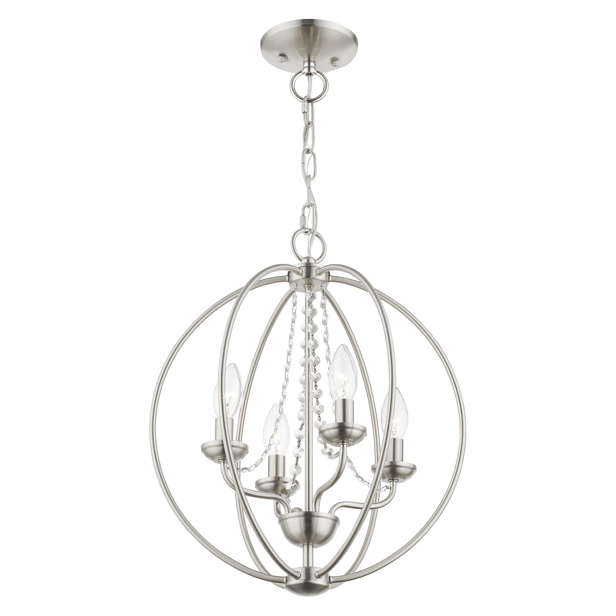 Livex Lighting Arabella 4 - Light Chandelier in  Brushed Nickel