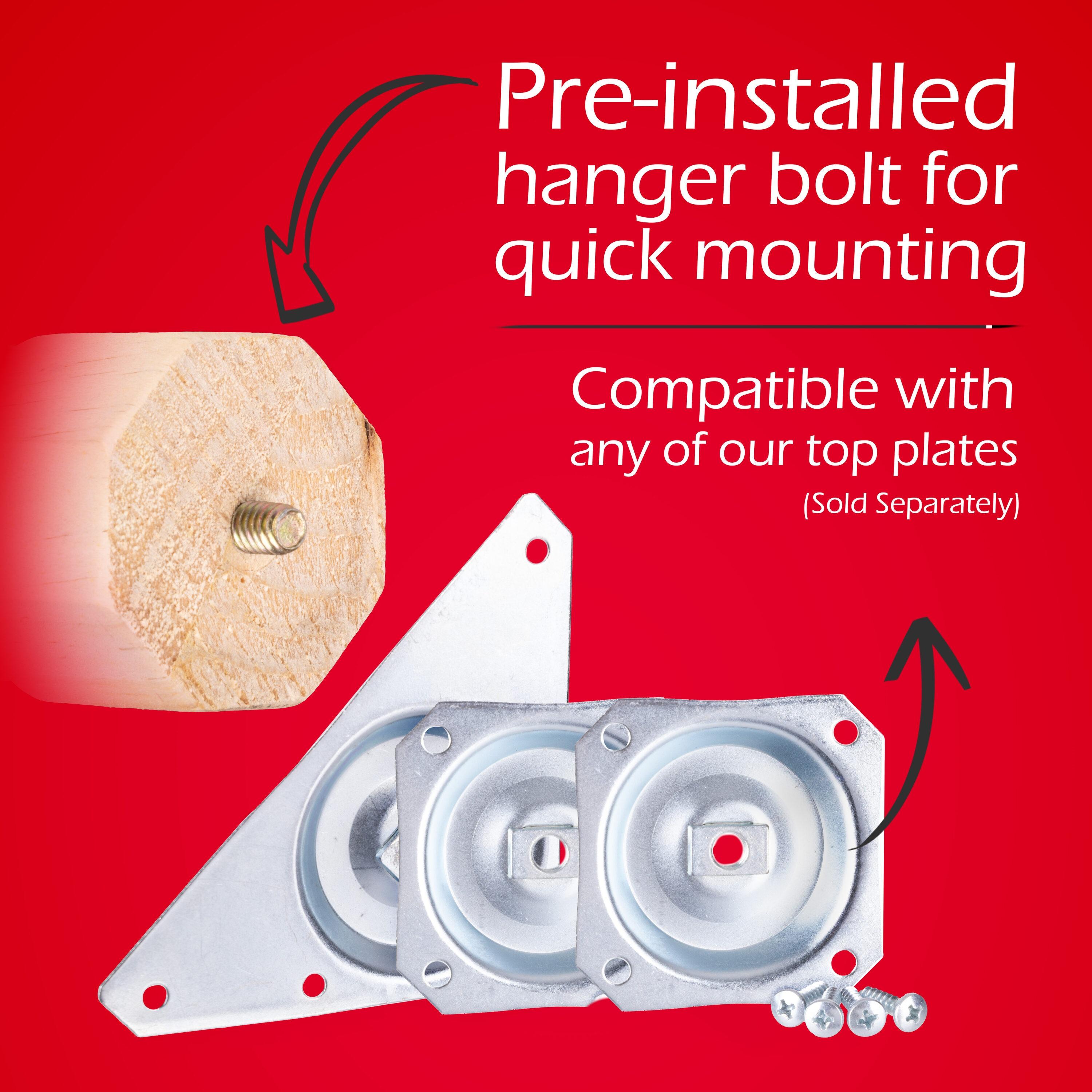 Waddell 6 in. H Traditional Pine Table Leg