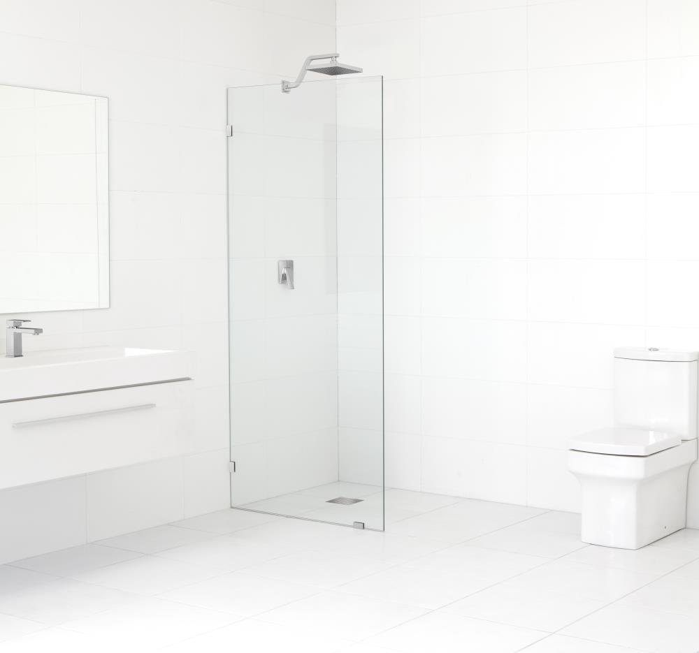 Vela 30 in. x 78 in. Fully Frameless Single Fixed Shower Panel