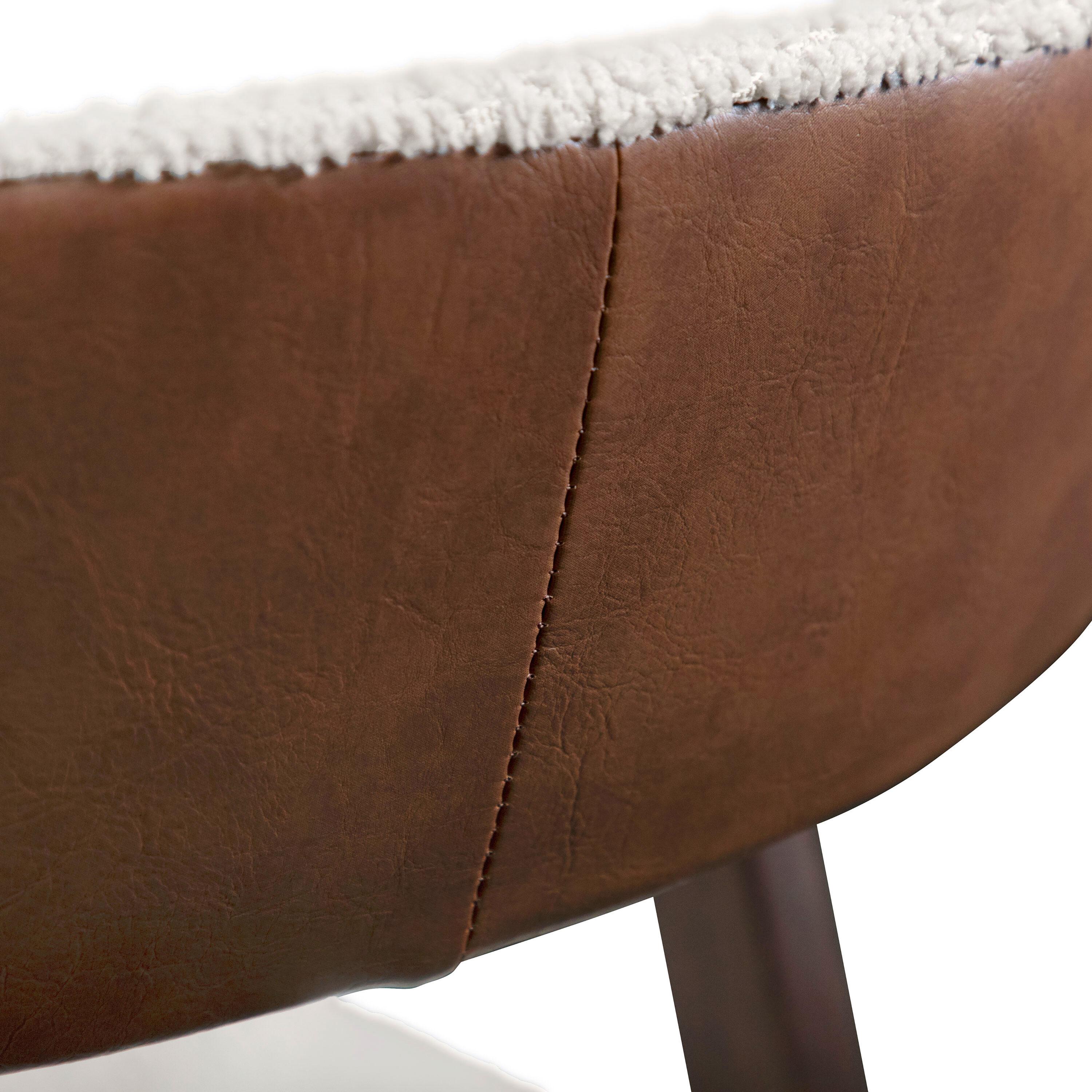 HOMES: Inside + Out 5pc Pearlcrest Mid-Century Modern Dining Table Walnut