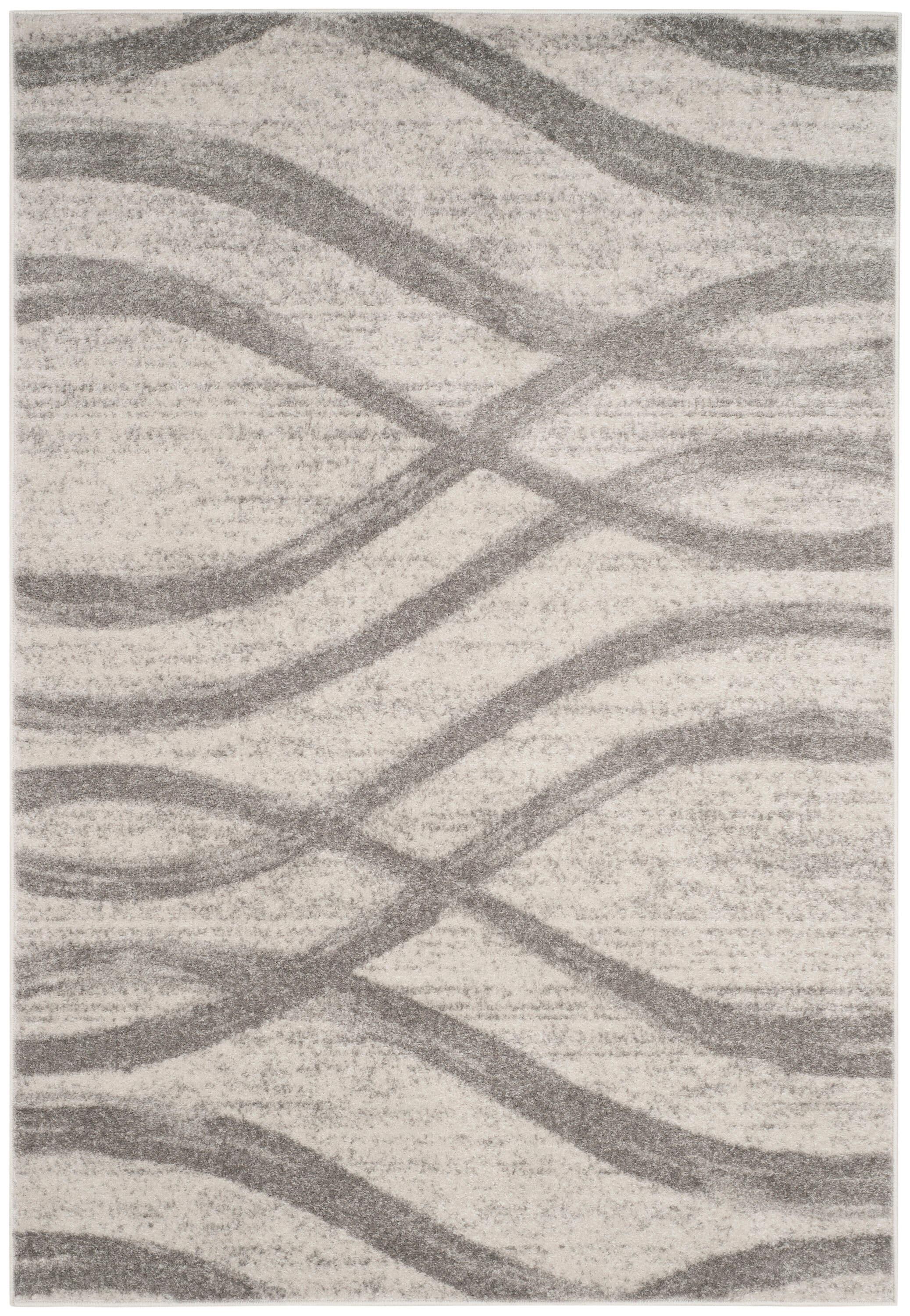 Adirondack ADR125 Machine Made Indoor Area Rug - Cream/Grey - 6'x9' - Safavieh