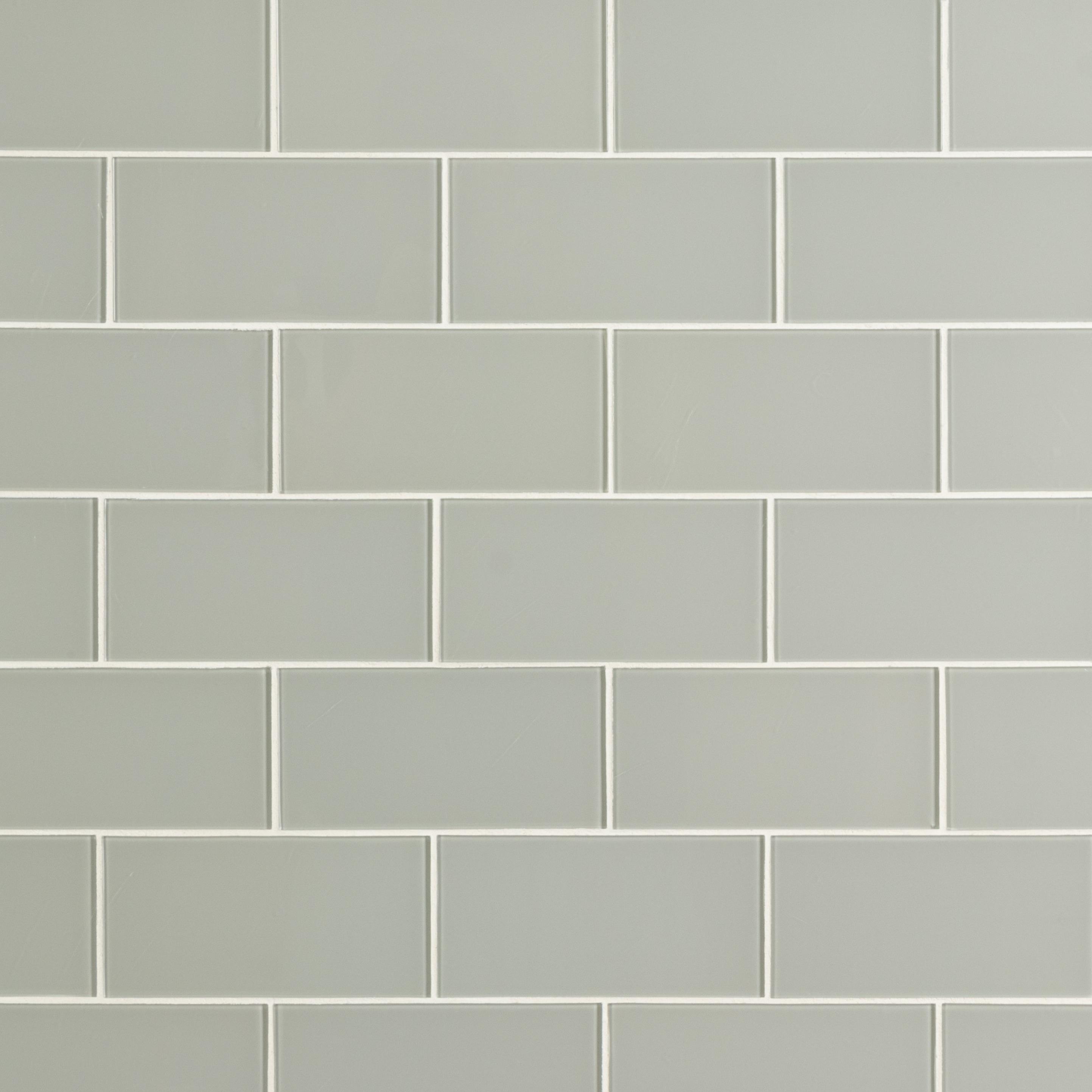 3'' W x 6'' L Glass Peel and Stick Subway Tile