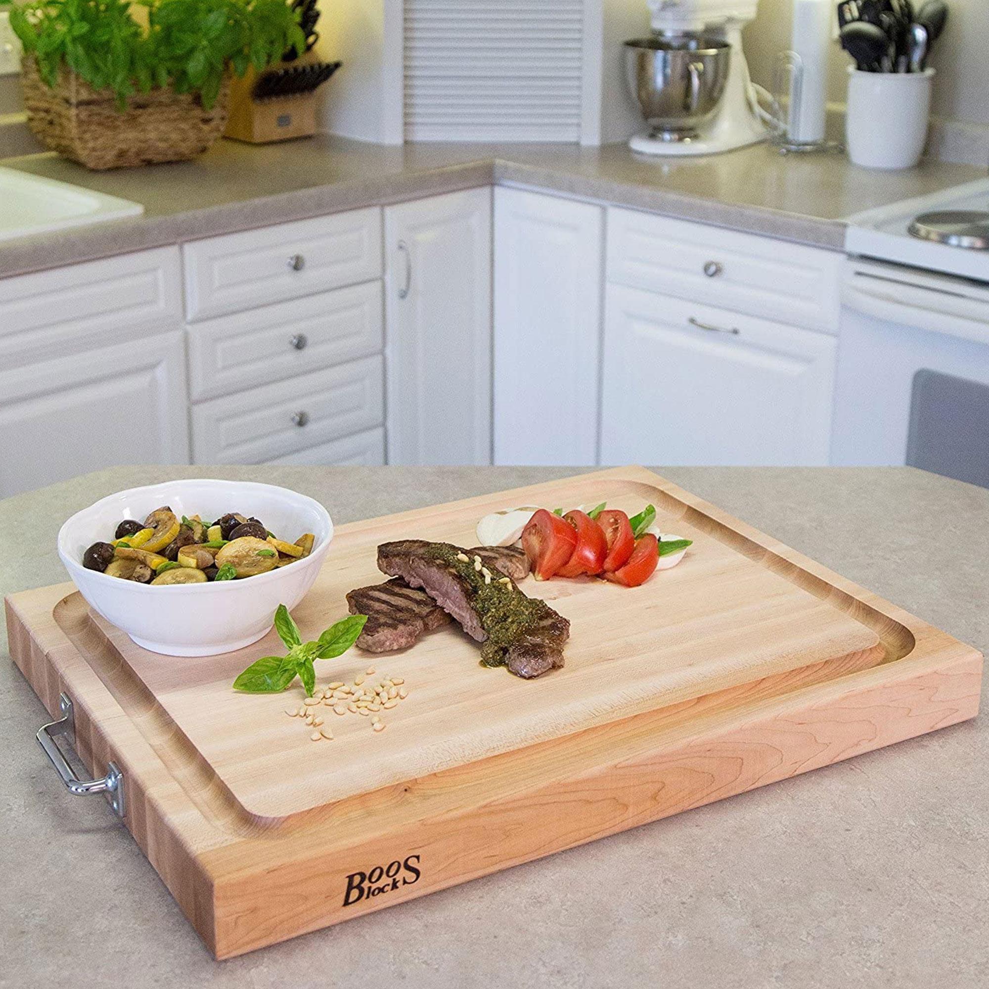 John Boos Wood Edge Grain Reversible Cutting Board