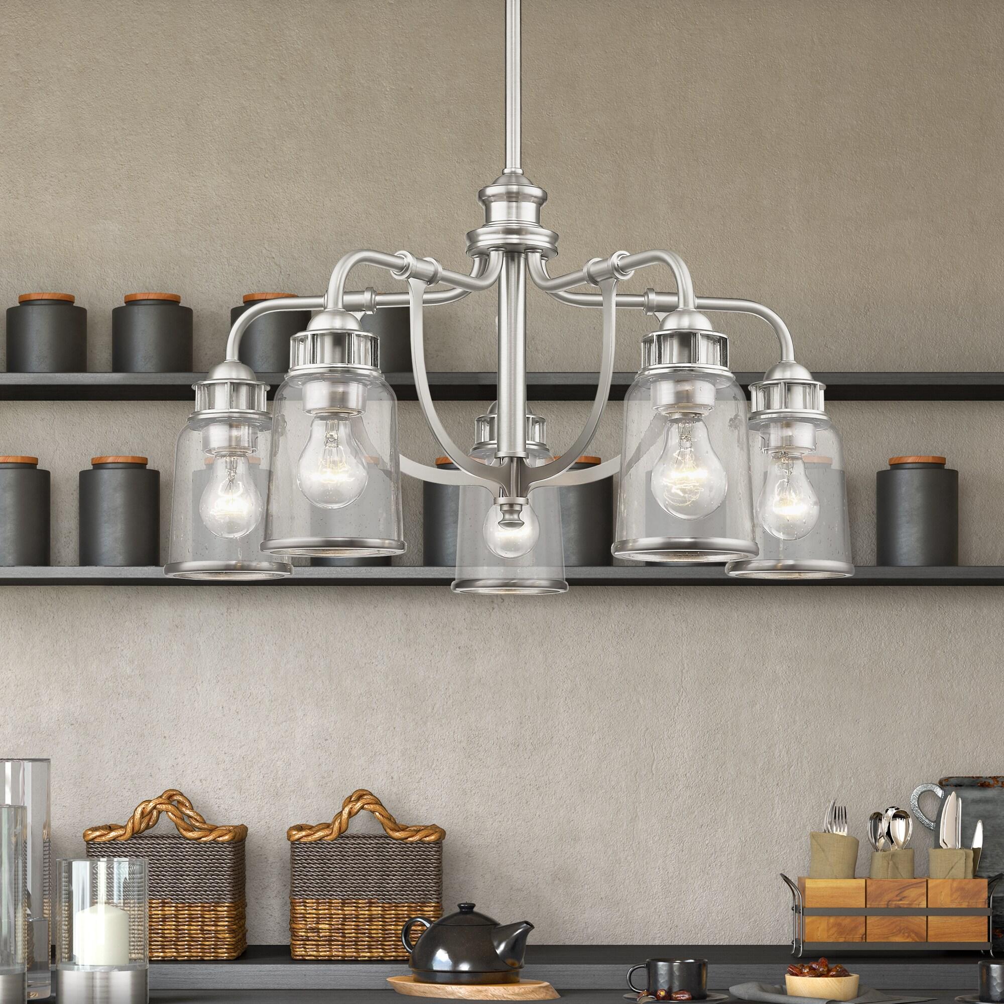 Livex Lighting Lawrenceville 5 - Light Chandelier in  Brushed Nickel