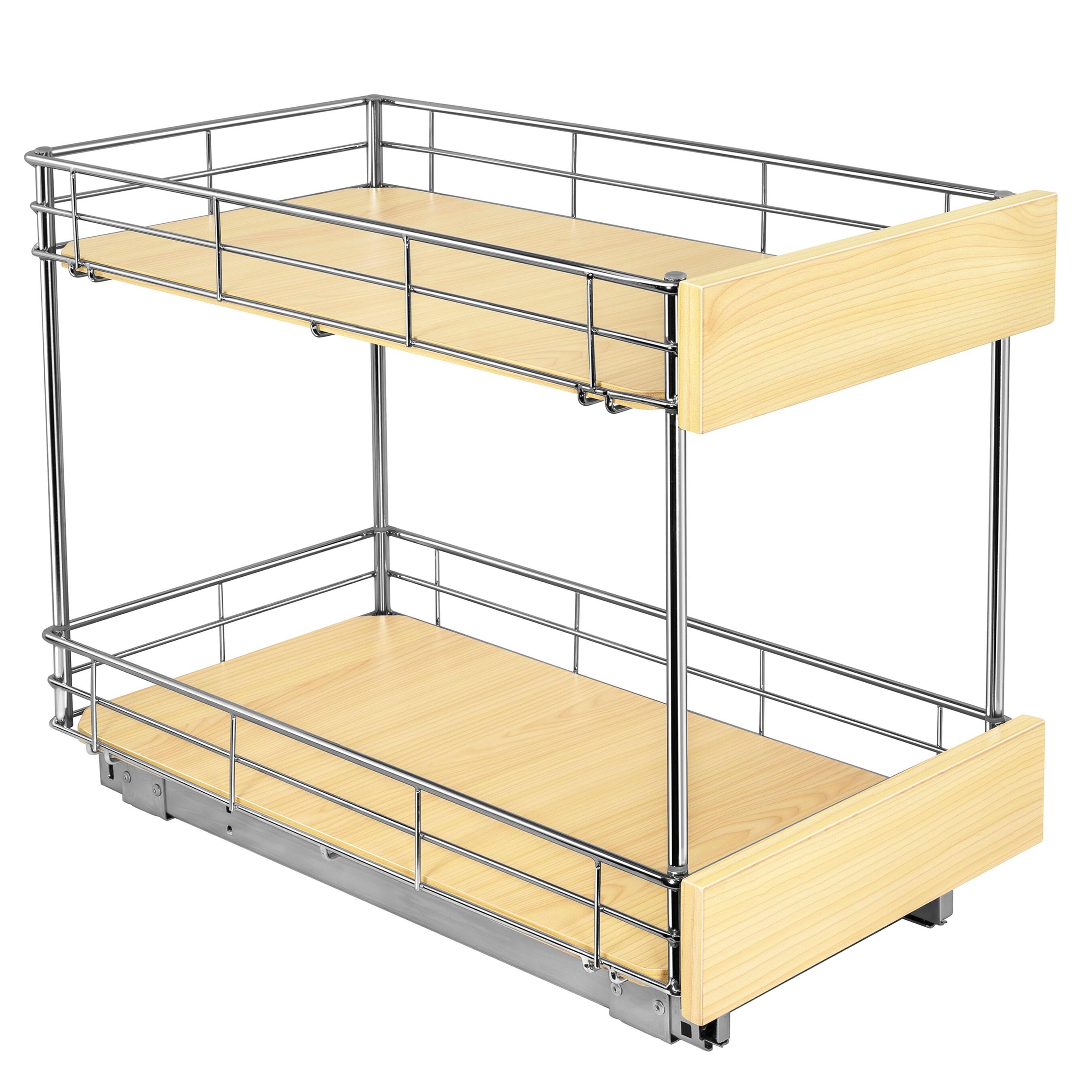 LYNK PROFESSIONAL LYNK PROFESSIONAL® SELECT Pull Out Cabinet Organizer (2 Tier) Slide Out Drawers for Kitchen, Wood