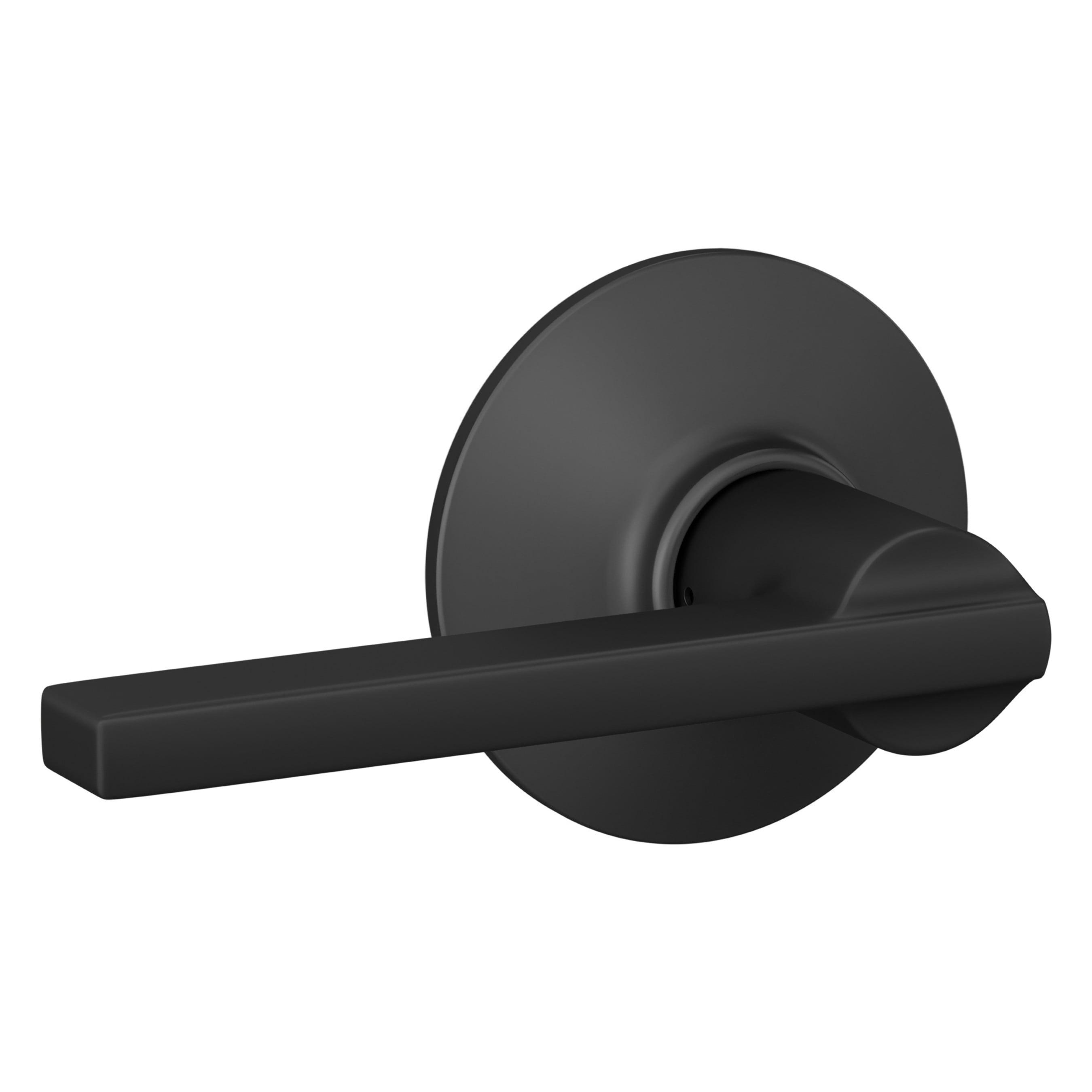 Schlage Latitude Matte Black Passage Lever Right or Left Handed