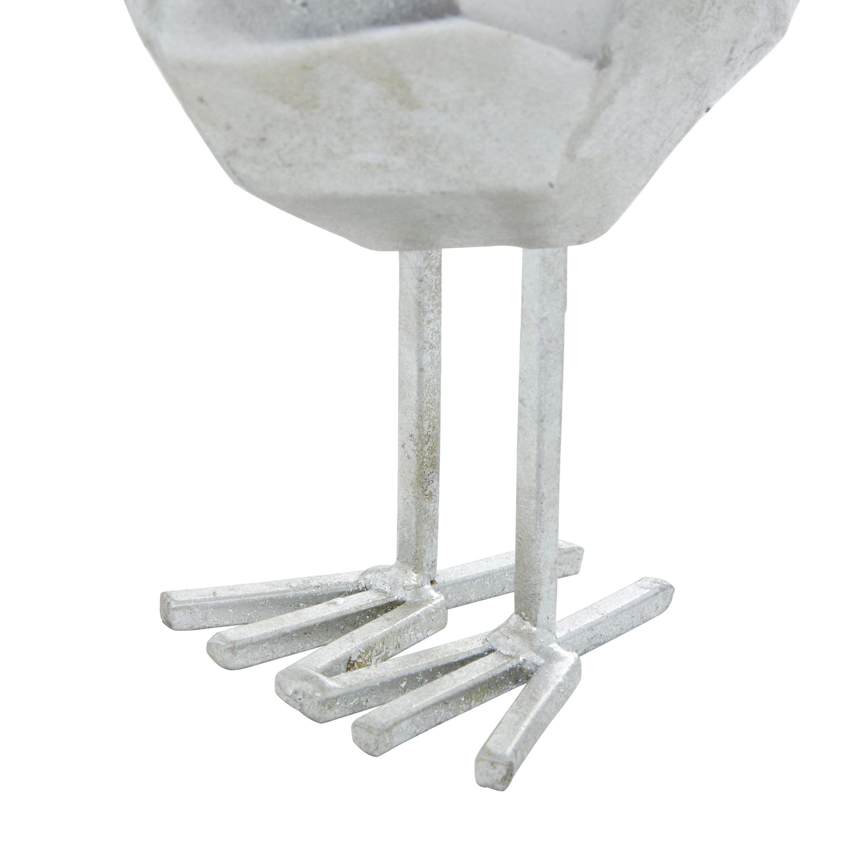 Polystone Bird Decorative Sculpture with Origami Accents